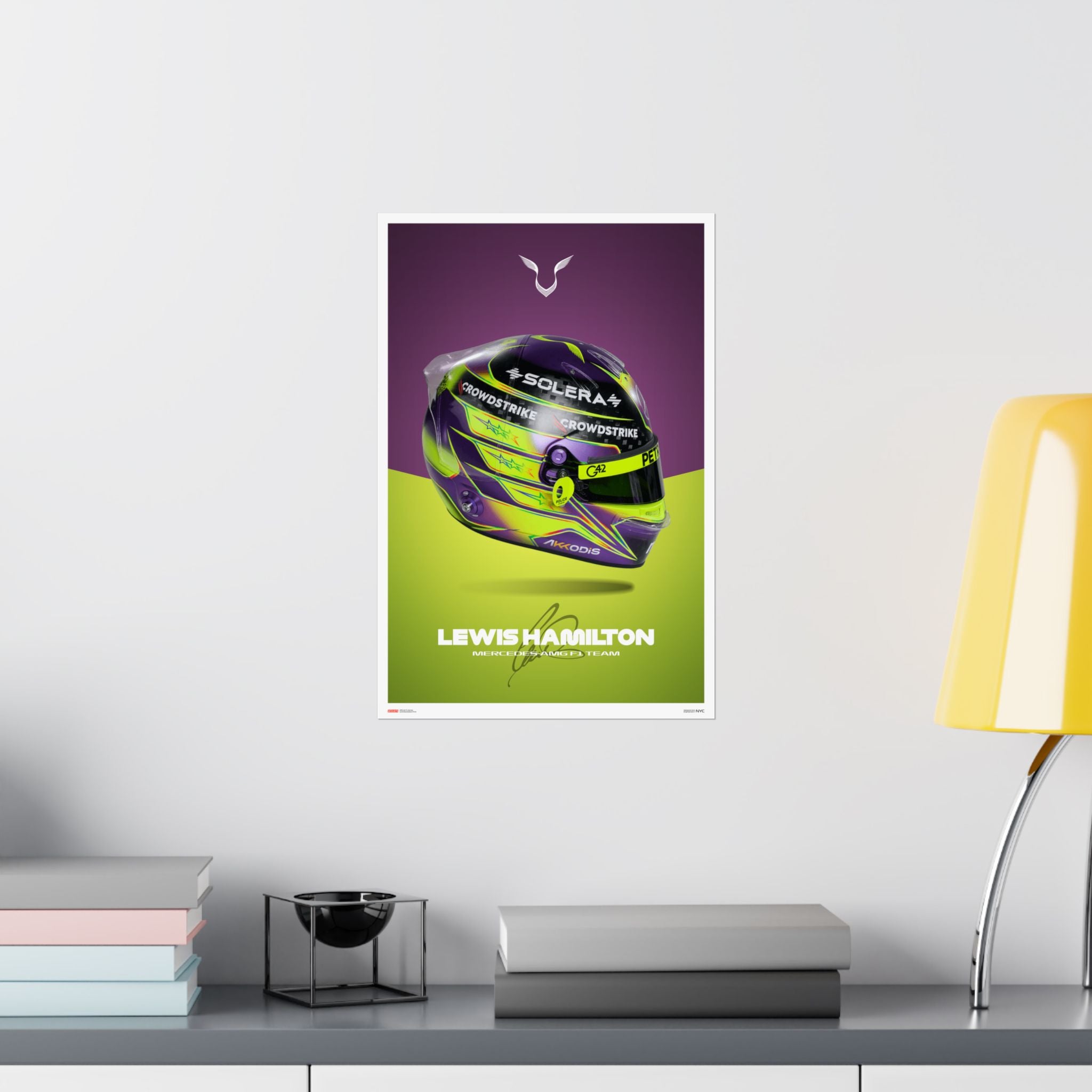 Lewis Hamilton Signature Poster