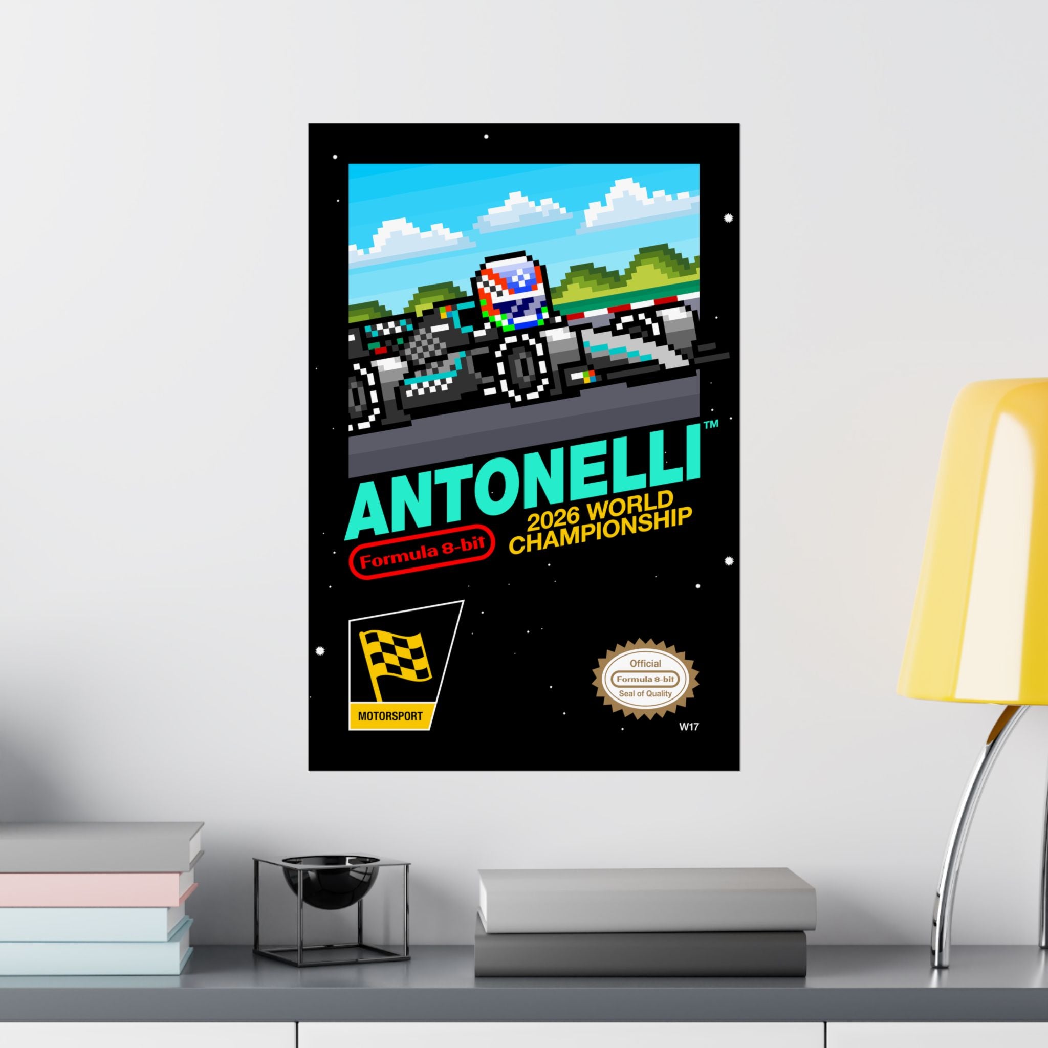 Antonelli 8-bit Game Poster