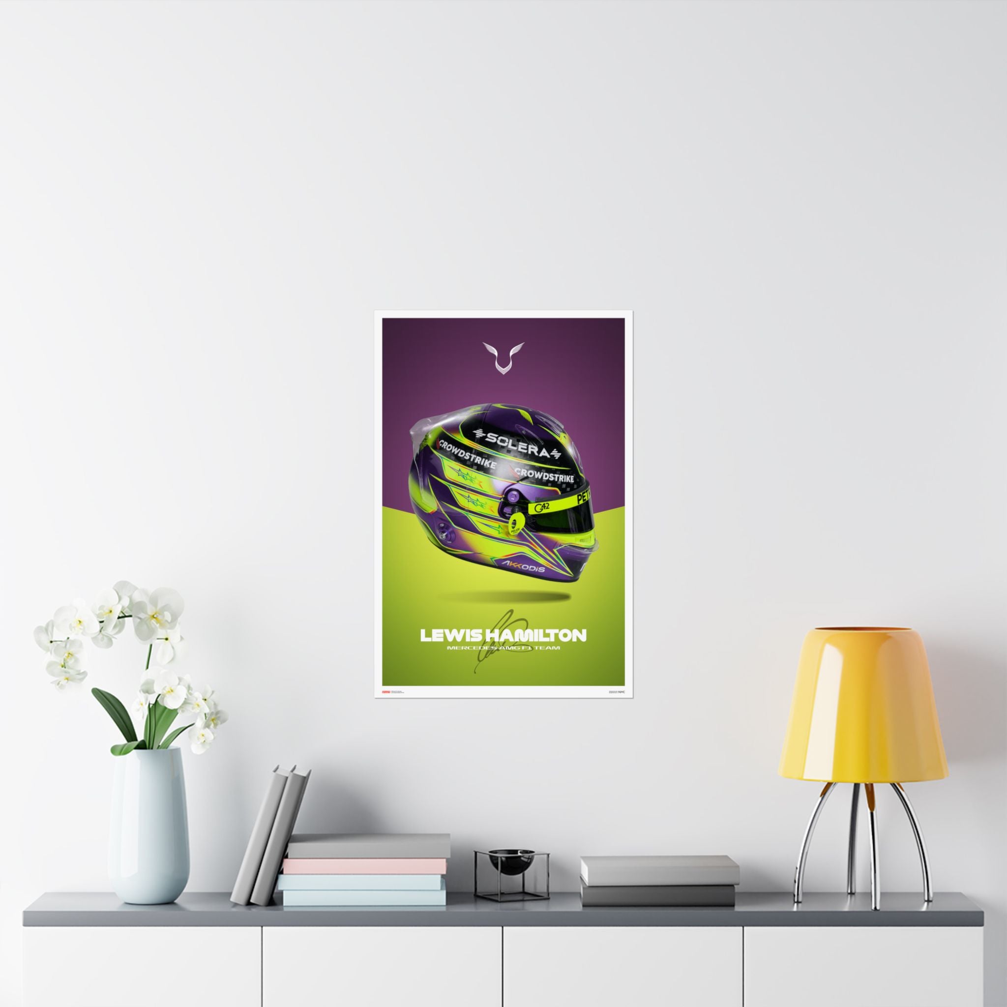 Lewis Hamilton Signature Poster