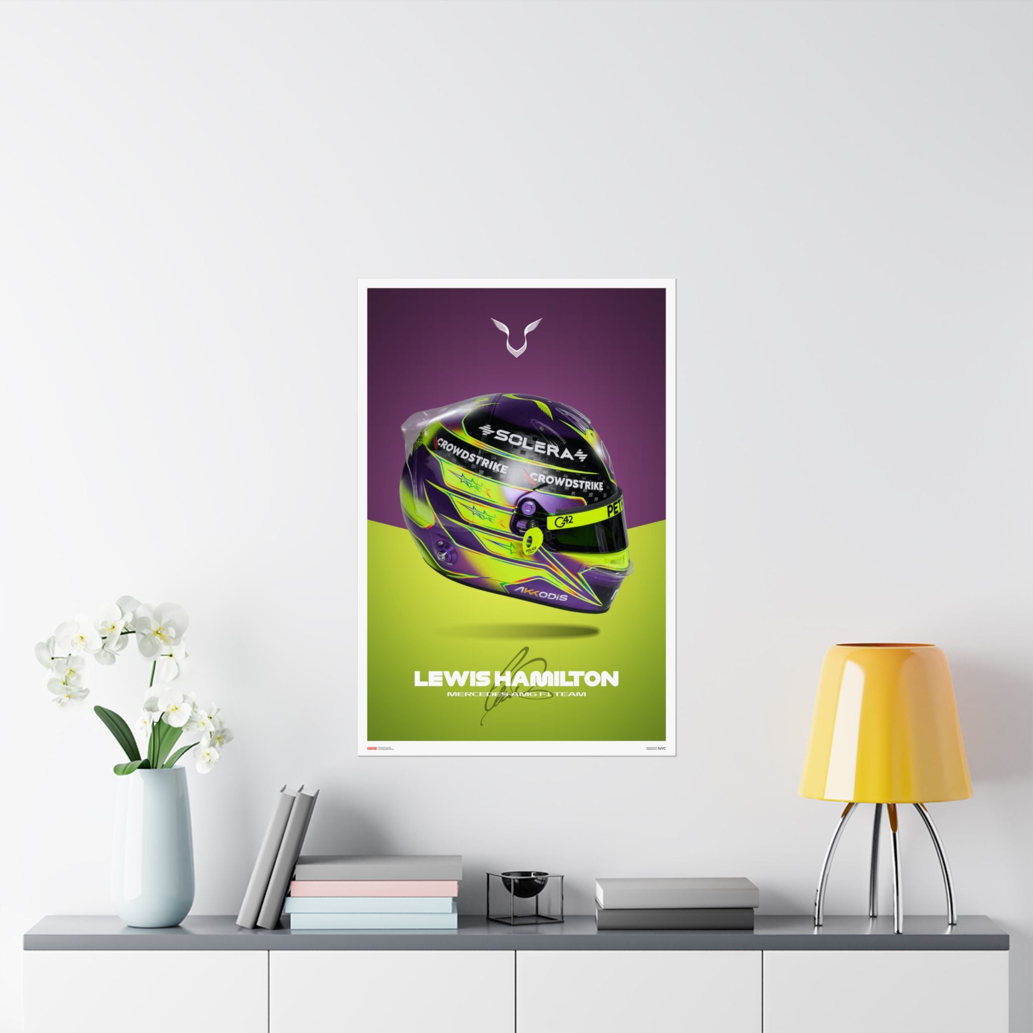 Lewis Hamilton Signature Poster