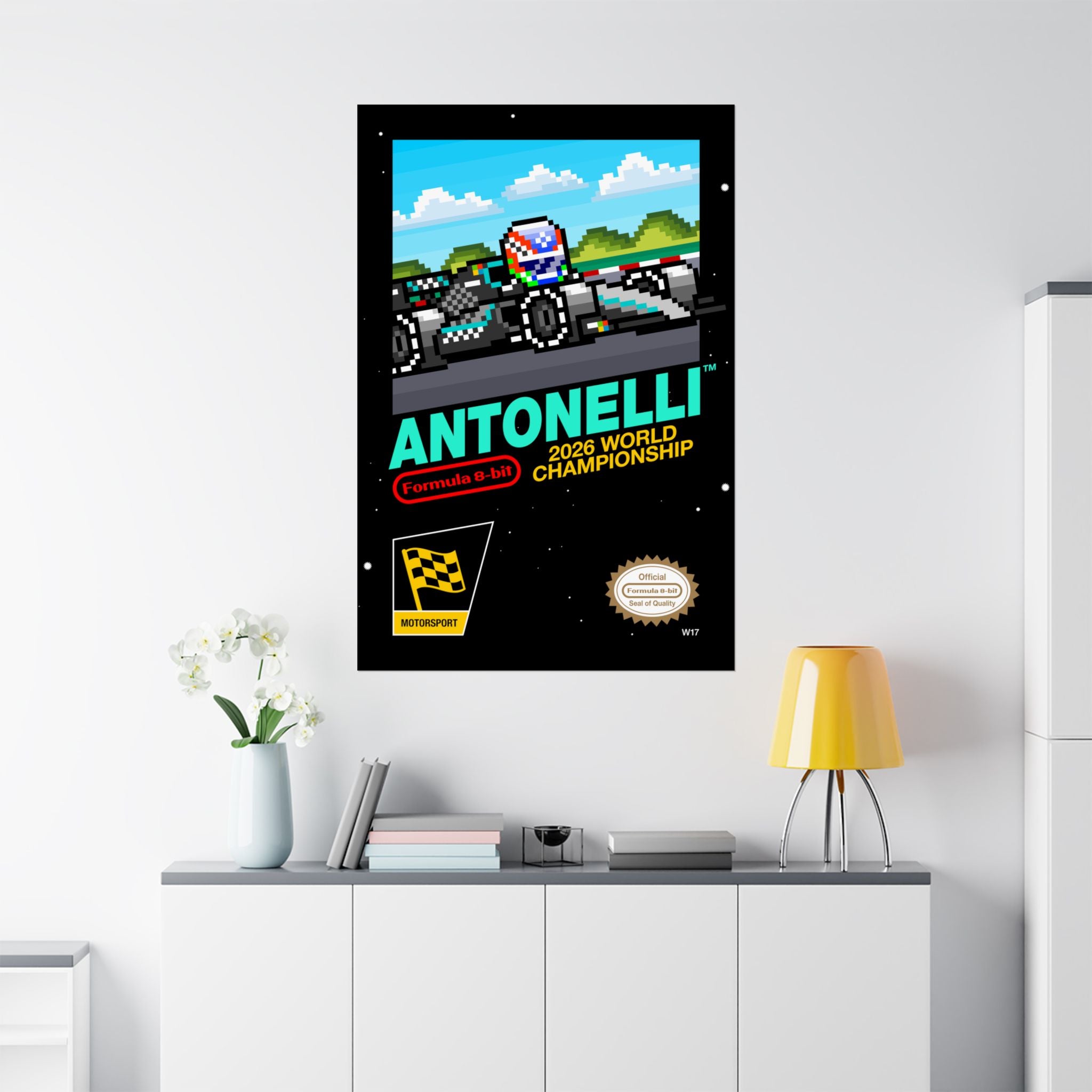 Antonelli 8-bit Game Poster