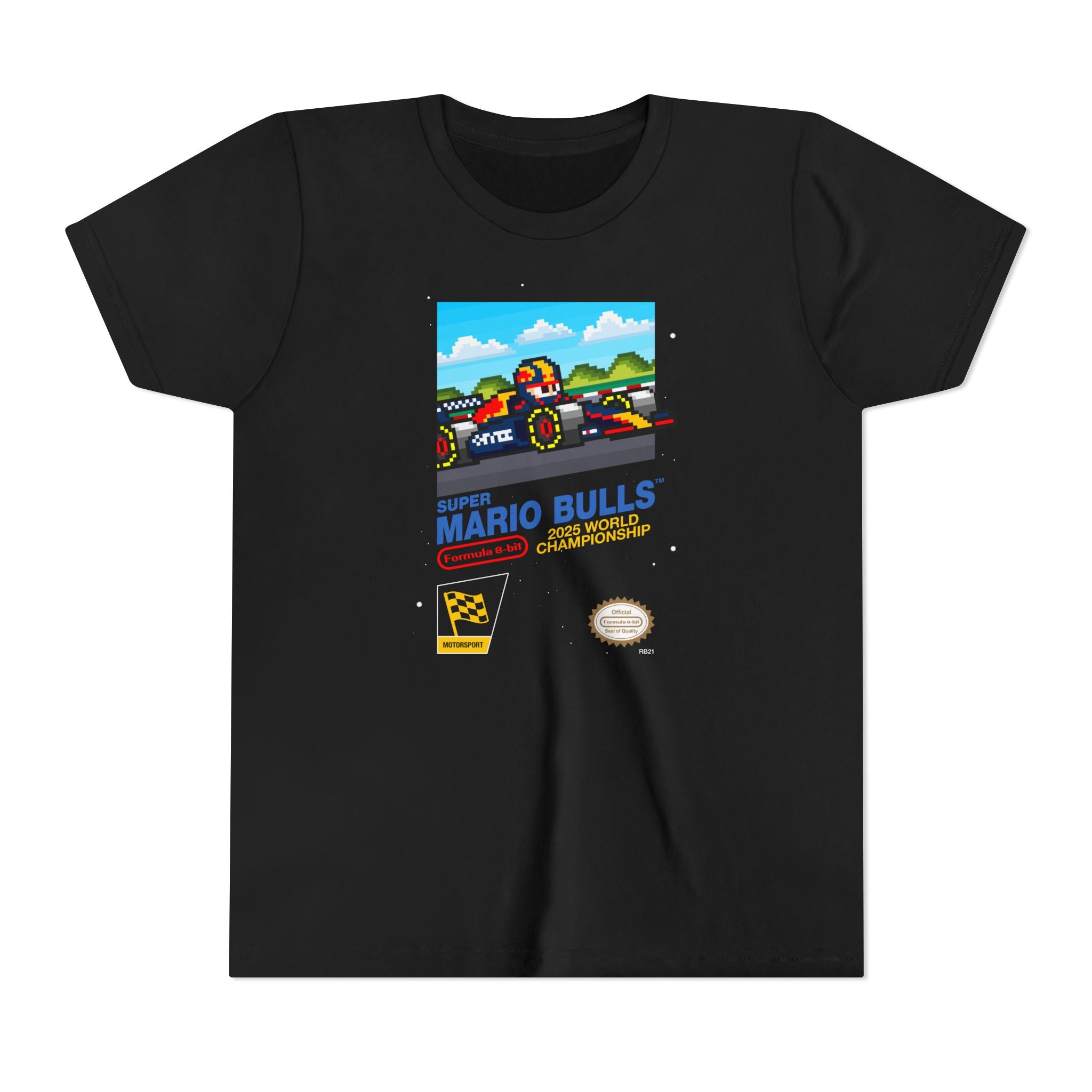 Super Bulls 8-bit Game Youth T-shirt