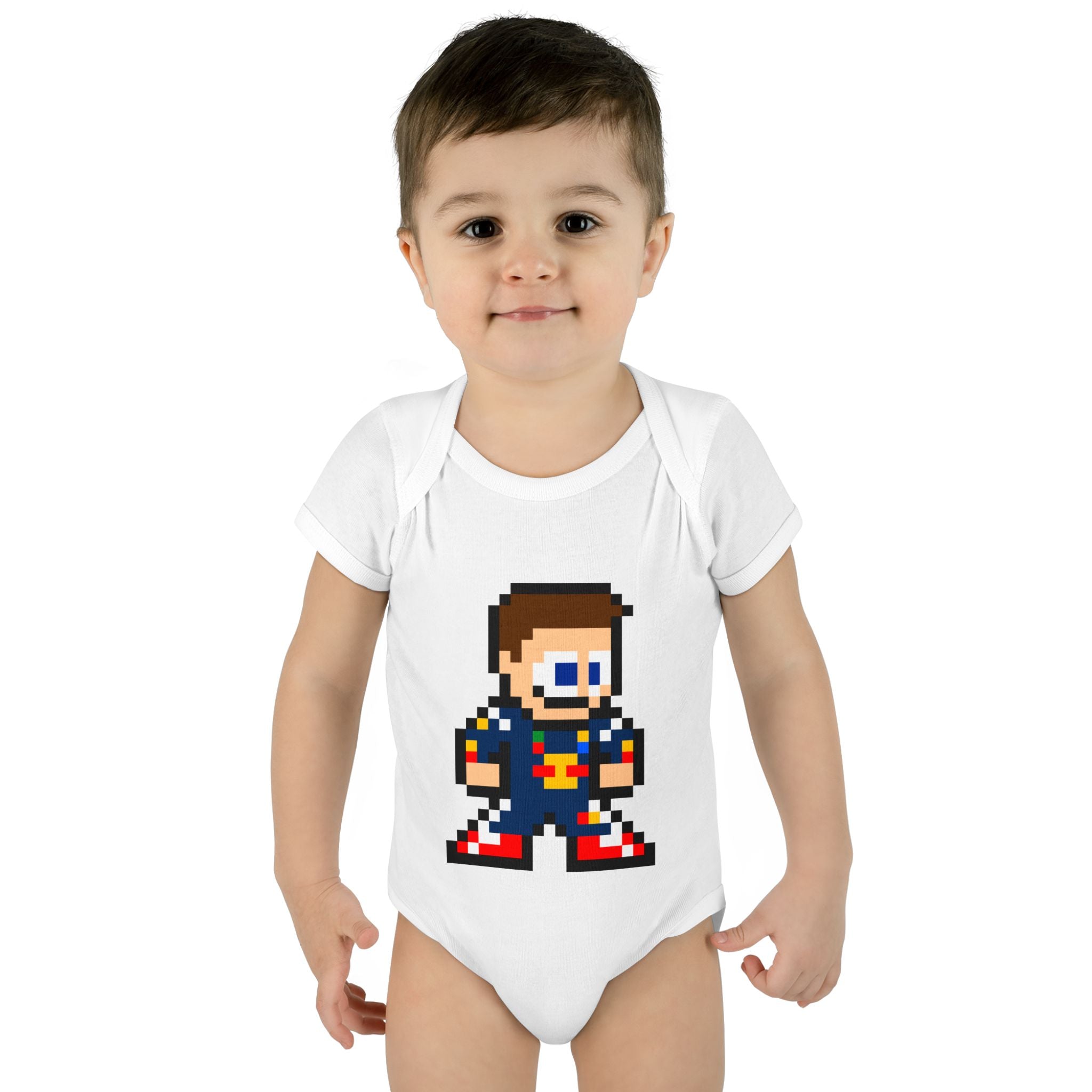 8-bit Max Verstappen Baby Bodysuit