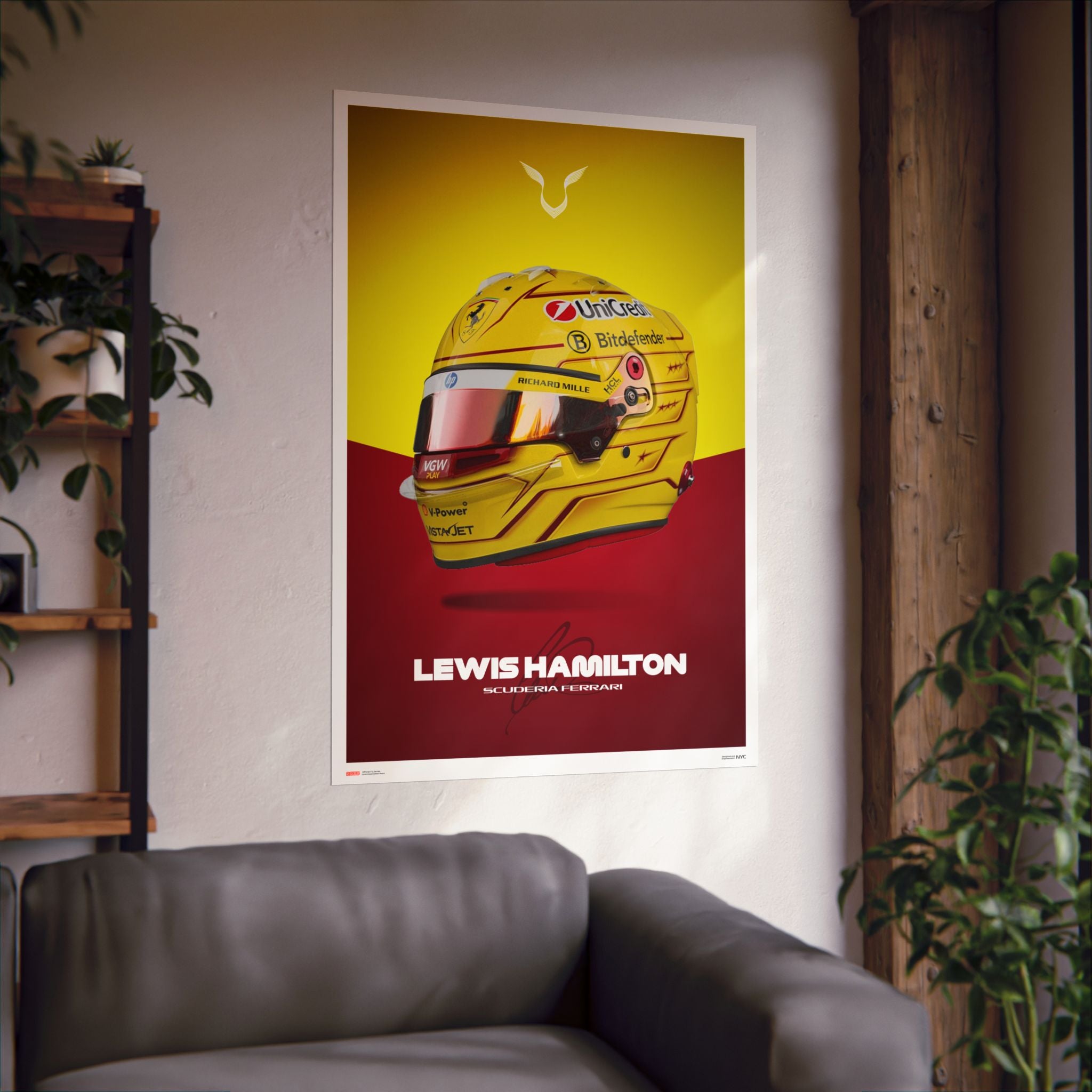 Lewis Hamilton Signature Poster