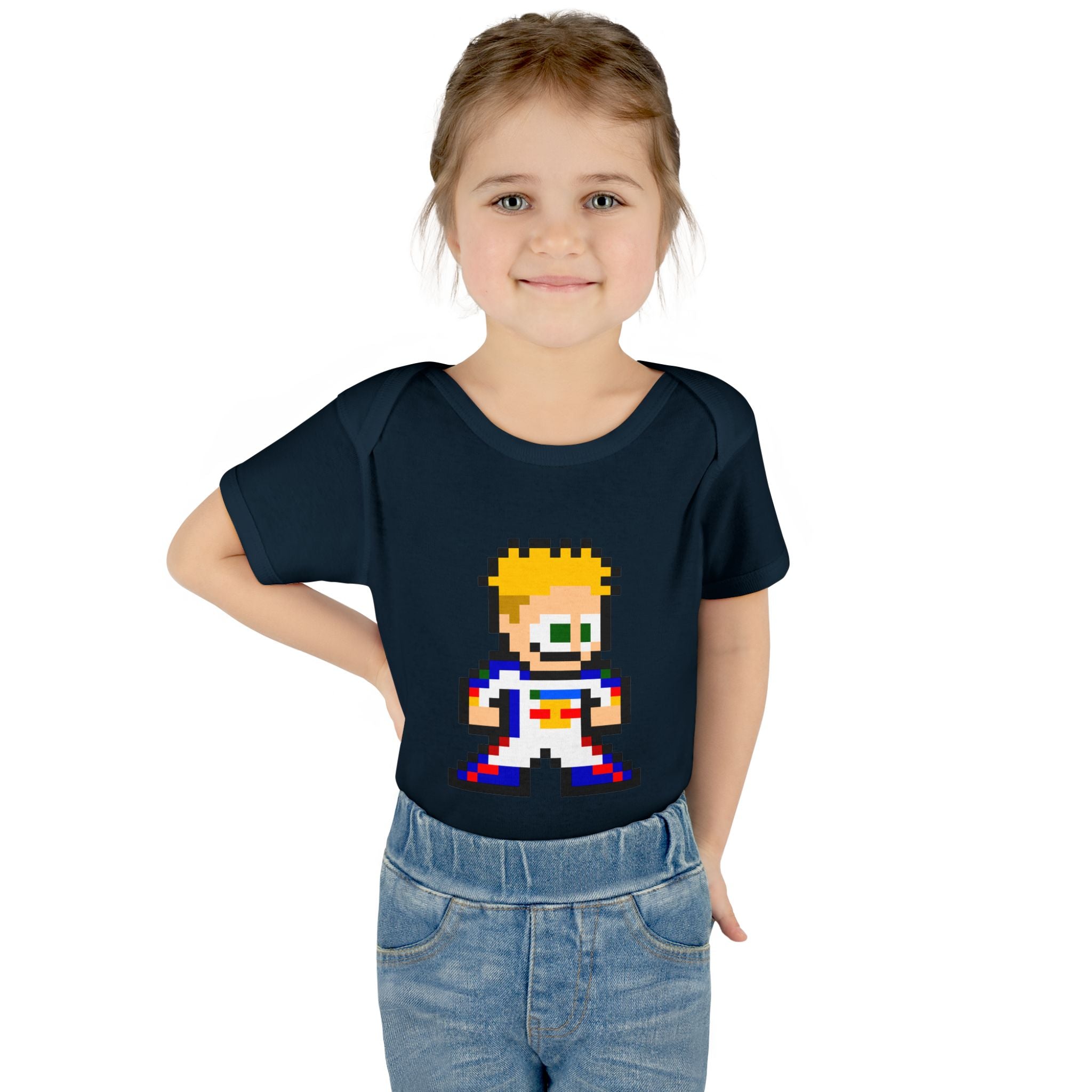 8-bit Liam Lawson Baby Bodysuit