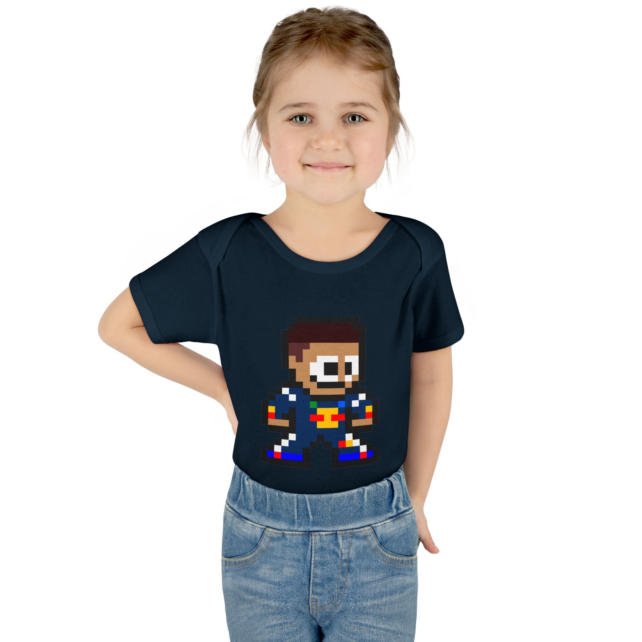 8-bit Isack Hadjar Baby Bodysuit