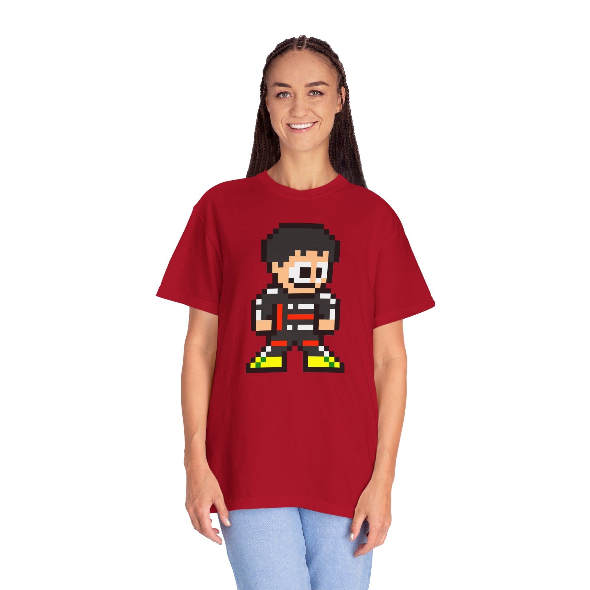 8-bit Gabriel Bortoleto Adult Heavyweight 100% Cotton T-shirt