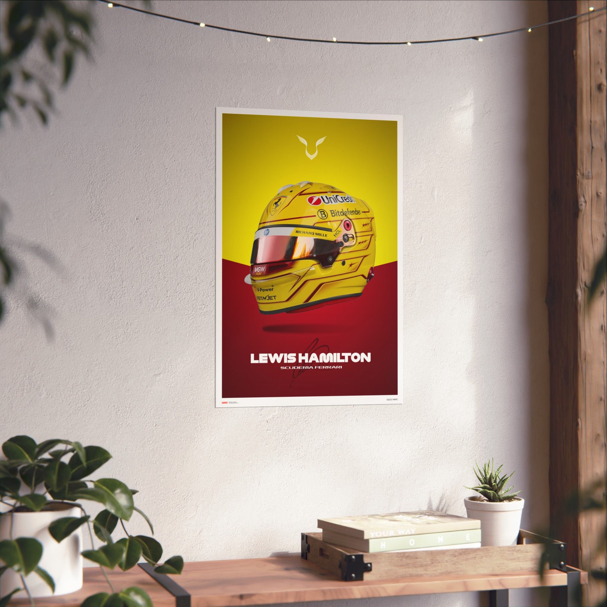 Lewis Hamilton Signature Poster