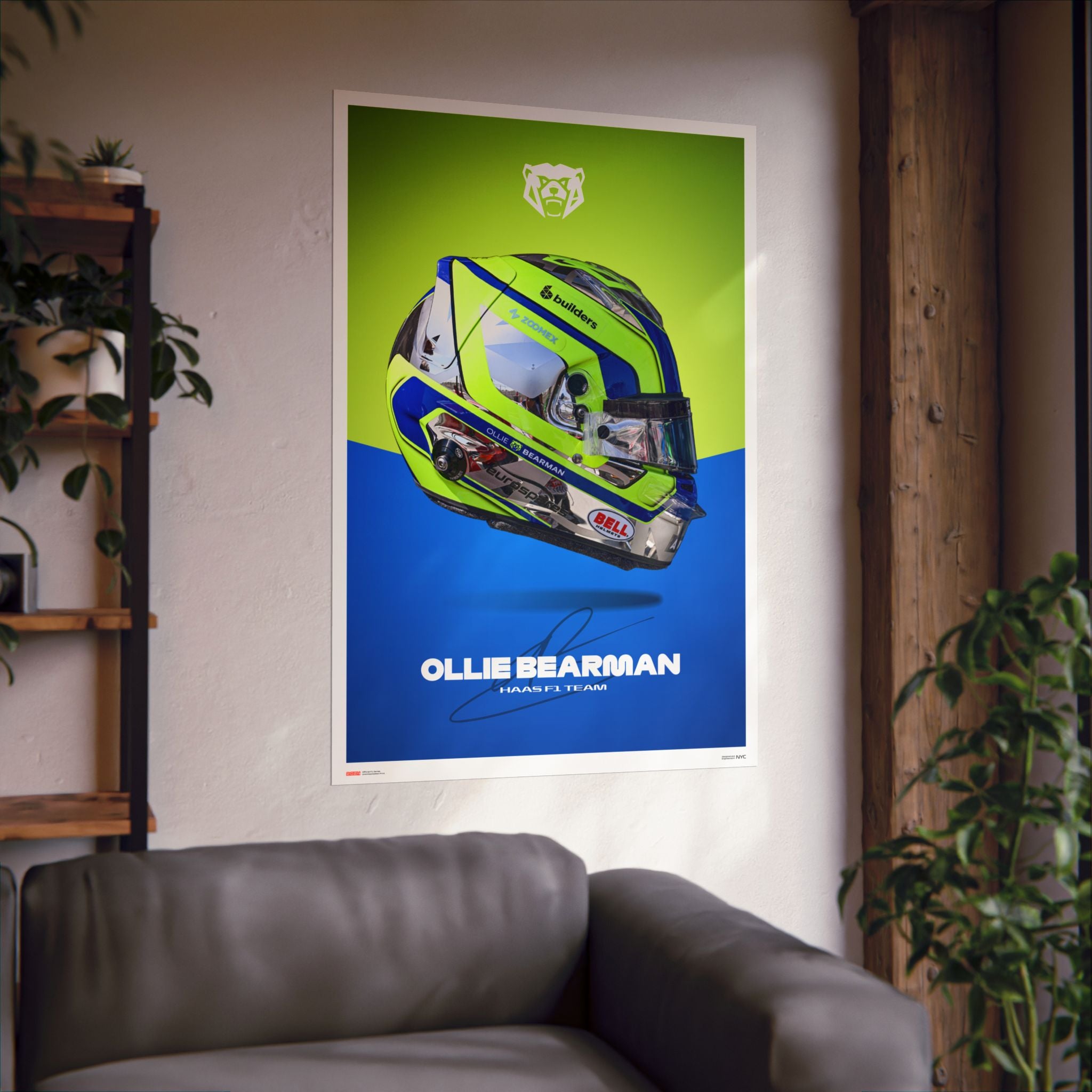 Ollie Bearman Signature Poster
