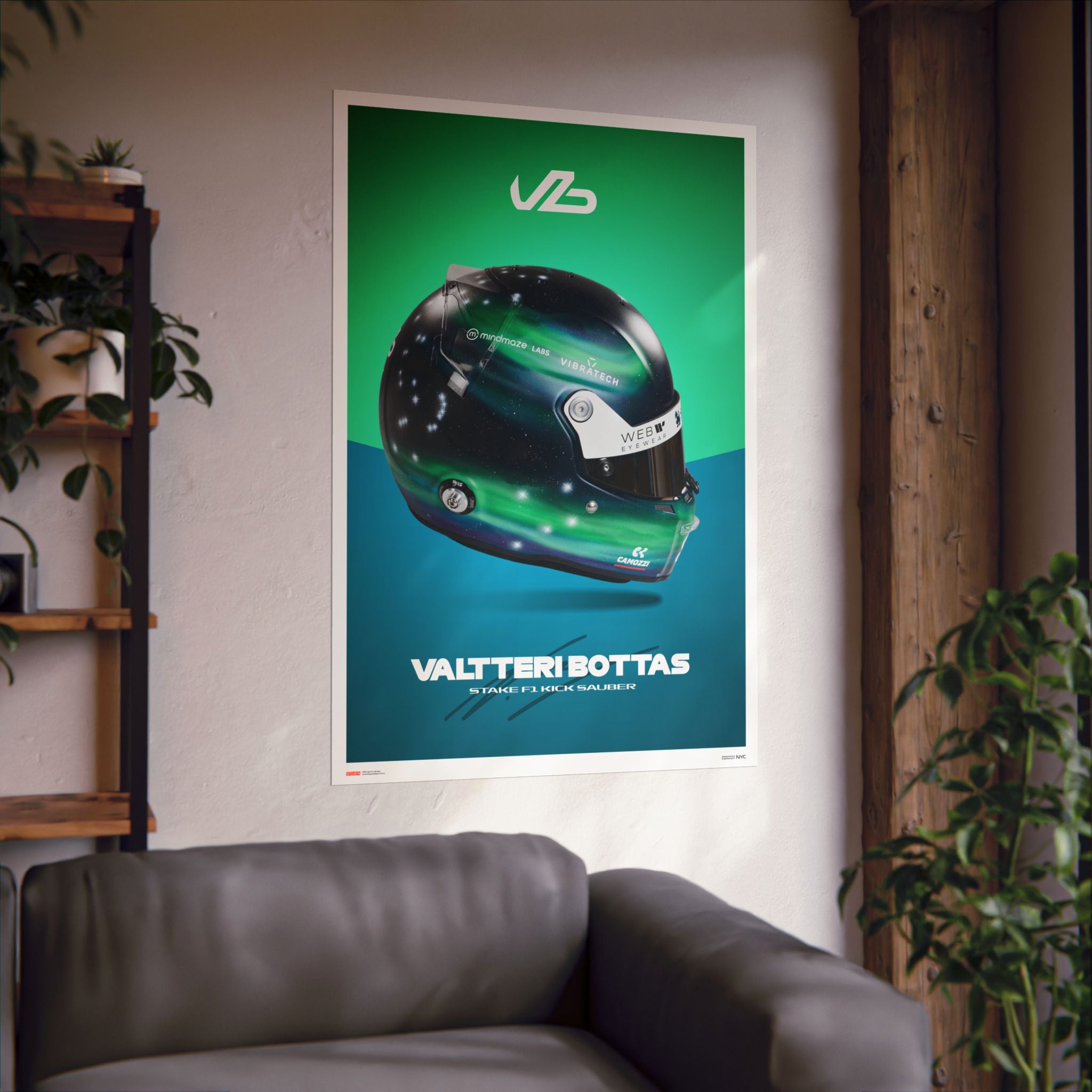 Valtteri Bottas Signature Poster