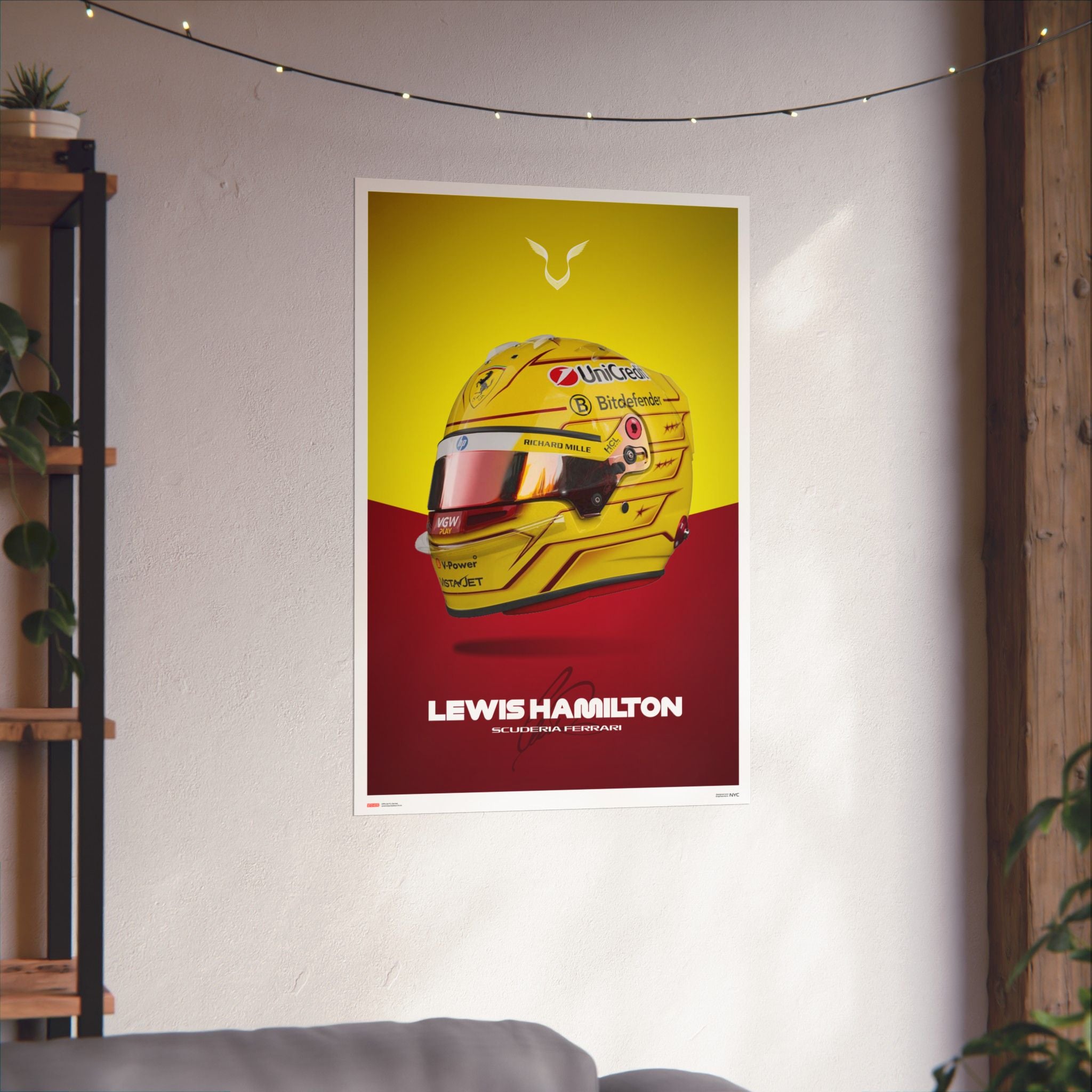 Lewis Hamilton Signature Poster
