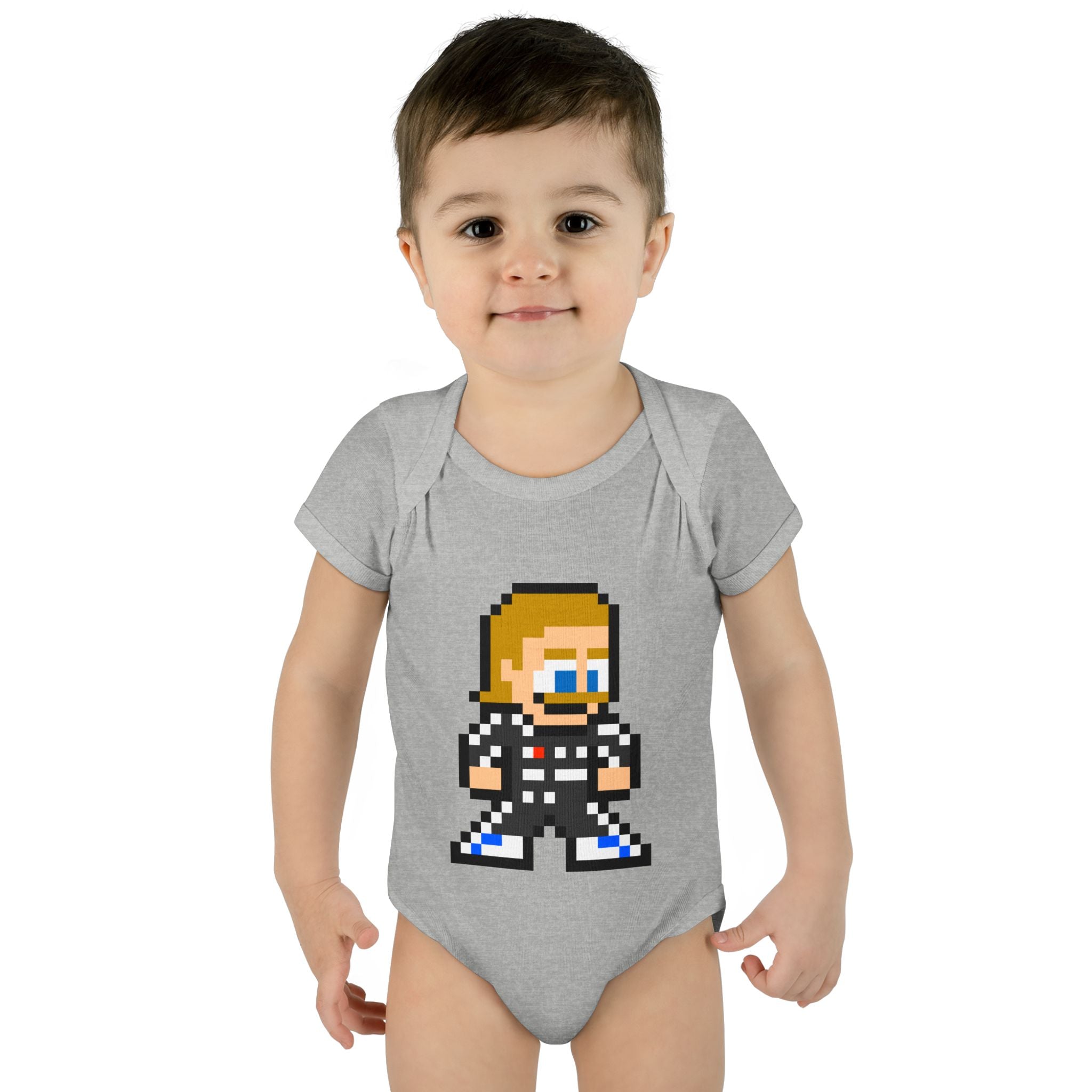 8-bit Valtteri Bottas Baby Bodysuit