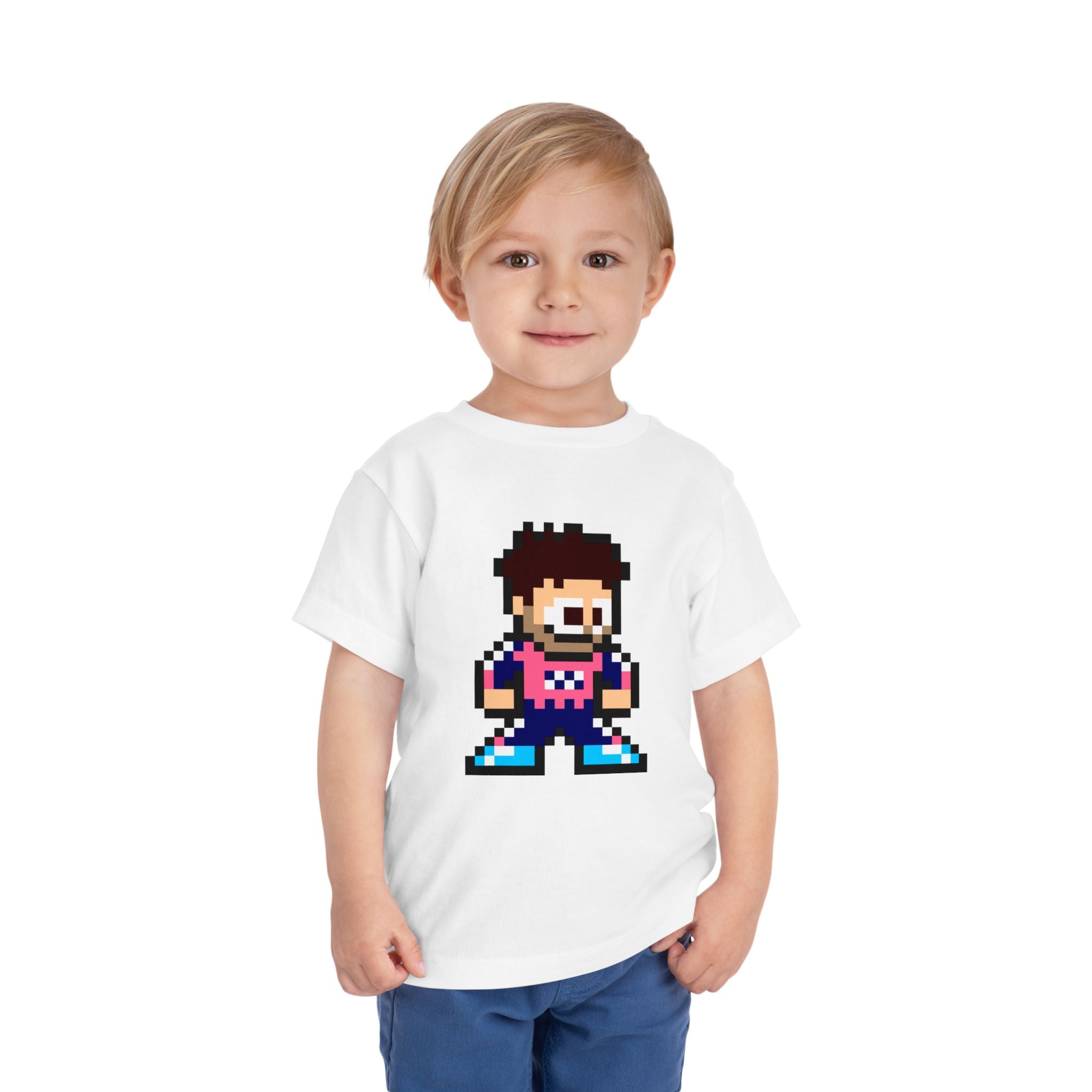 8-bit Franco Colapinto Toddler Tee