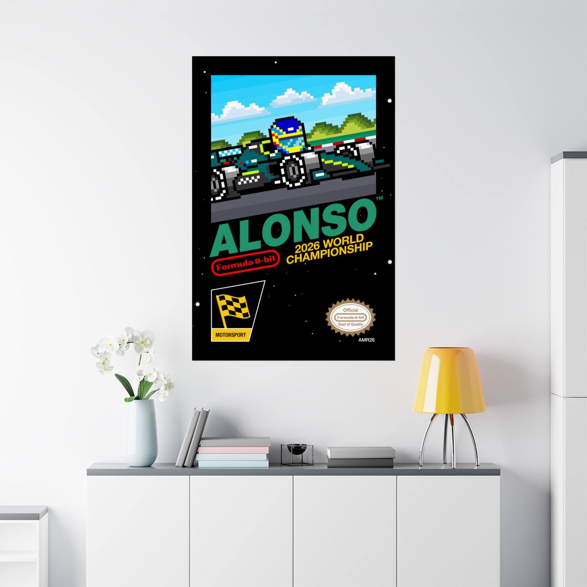 Alonso 8-bit Game Poster