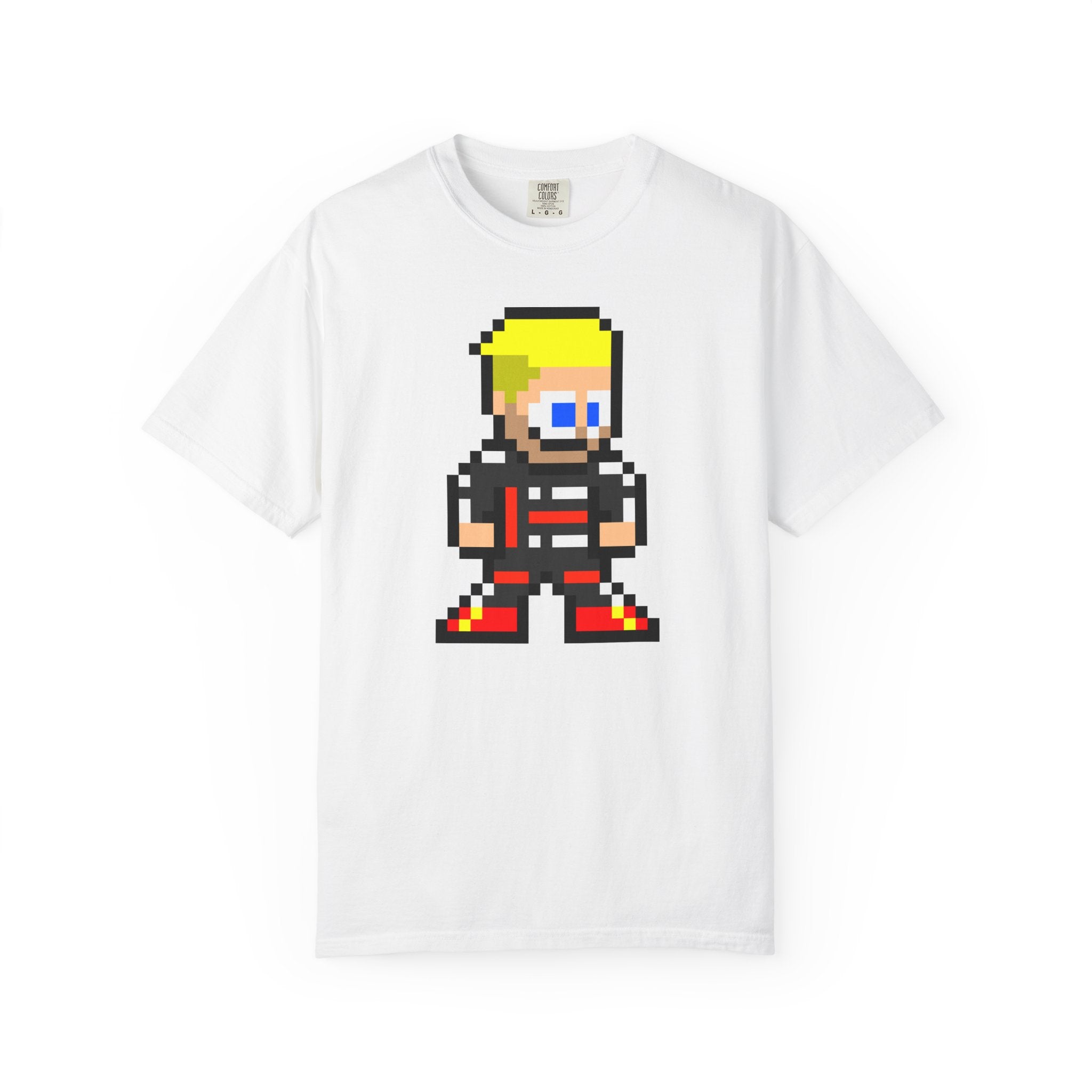 8-bit Nico Hulkenberg Adult Heavyweight 100% Cotton T-shirt