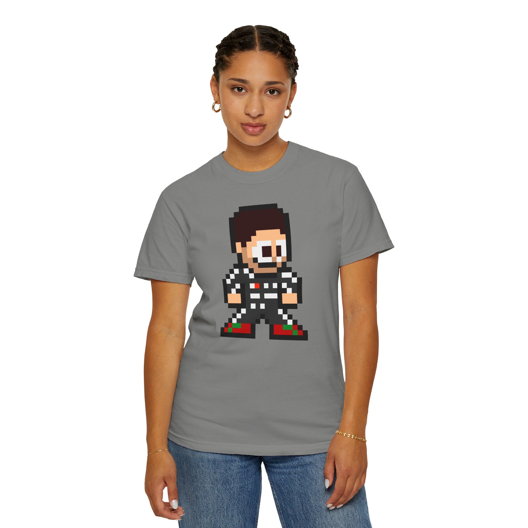 8-bit Sergio Perez Adult Heavyweight 100% Cotton T-shirt