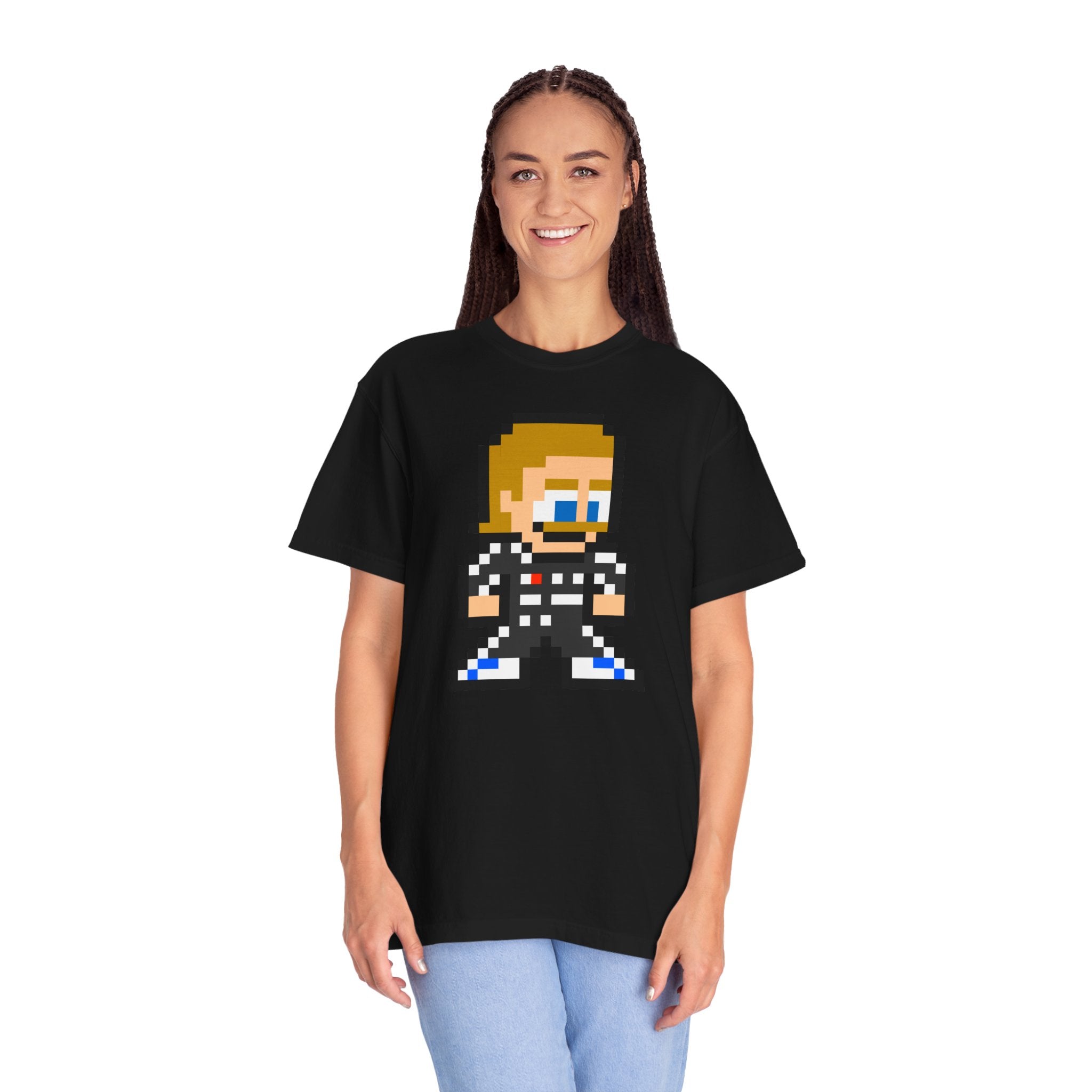 8-bit Valtteri Bottas Adult Heavyweight 100% Cotton T-shirt