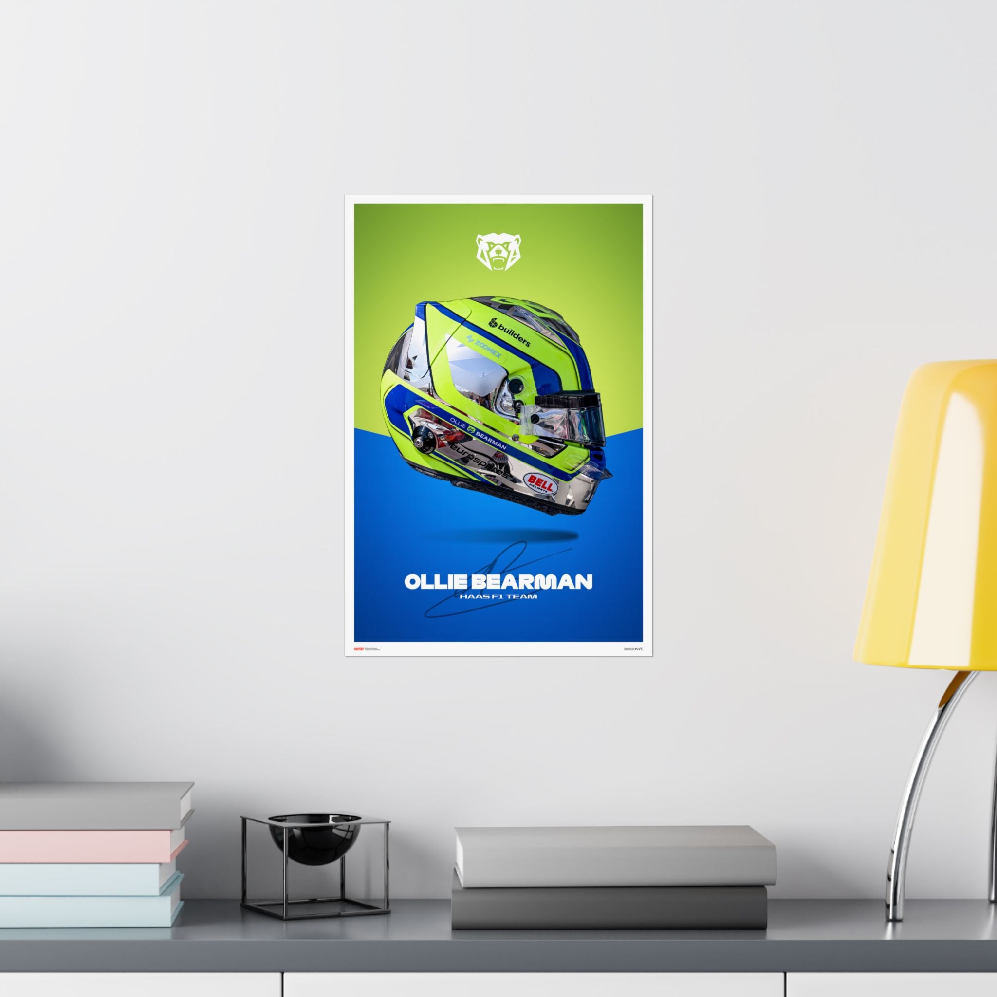 Ollie Bearman Signature Poster