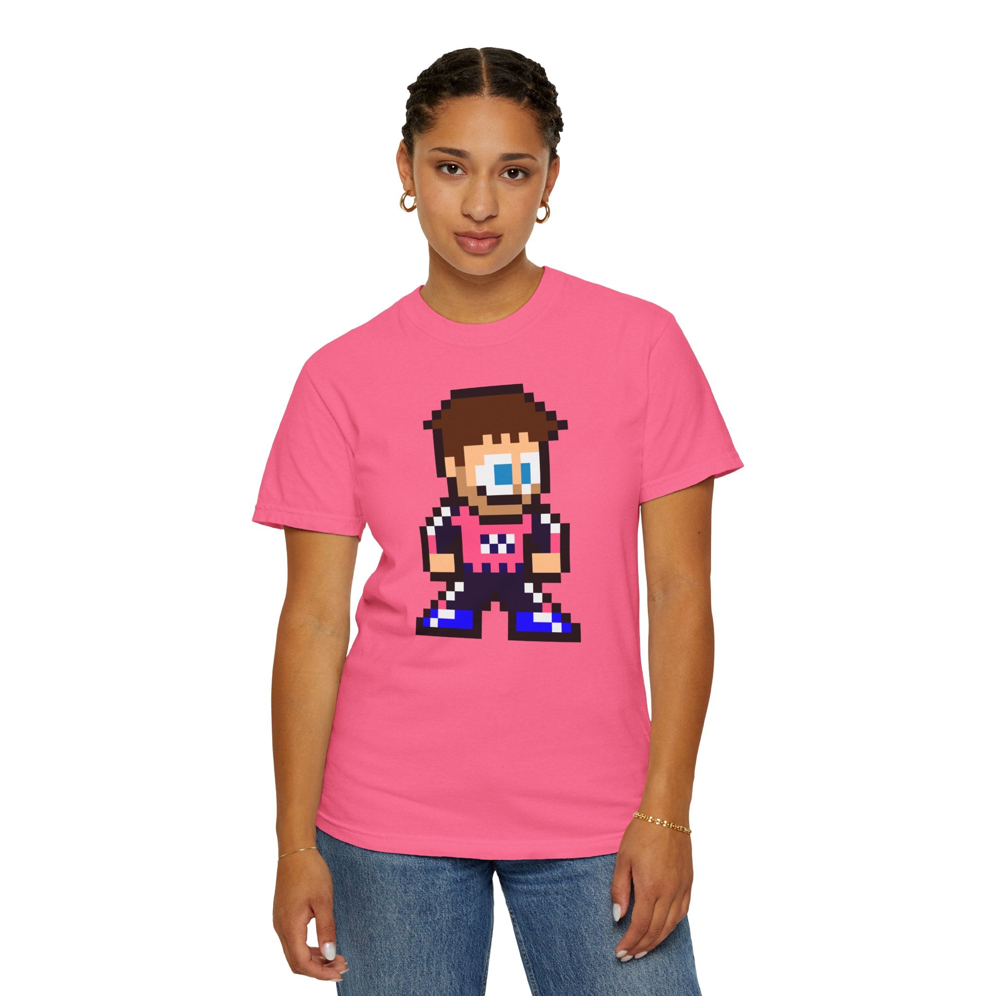 8-bit Pierre Gasly Adult Heavyweight 100% Cotton T-shirt