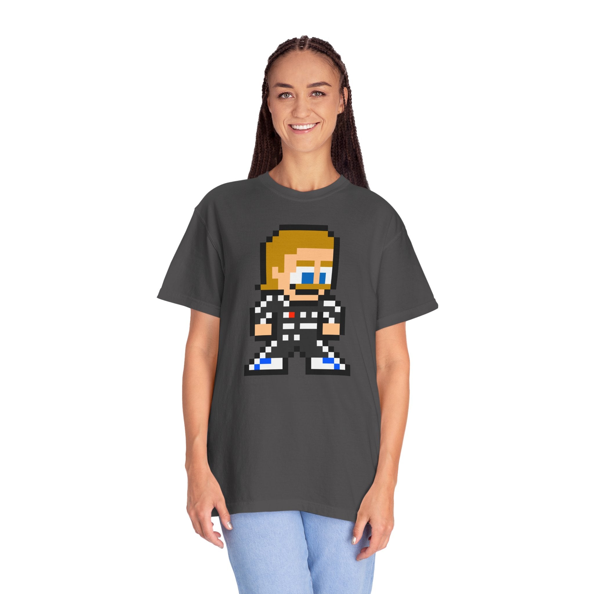 8-bit Valtteri Bottas Adult Heavyweight 100% Cotton T-shirt