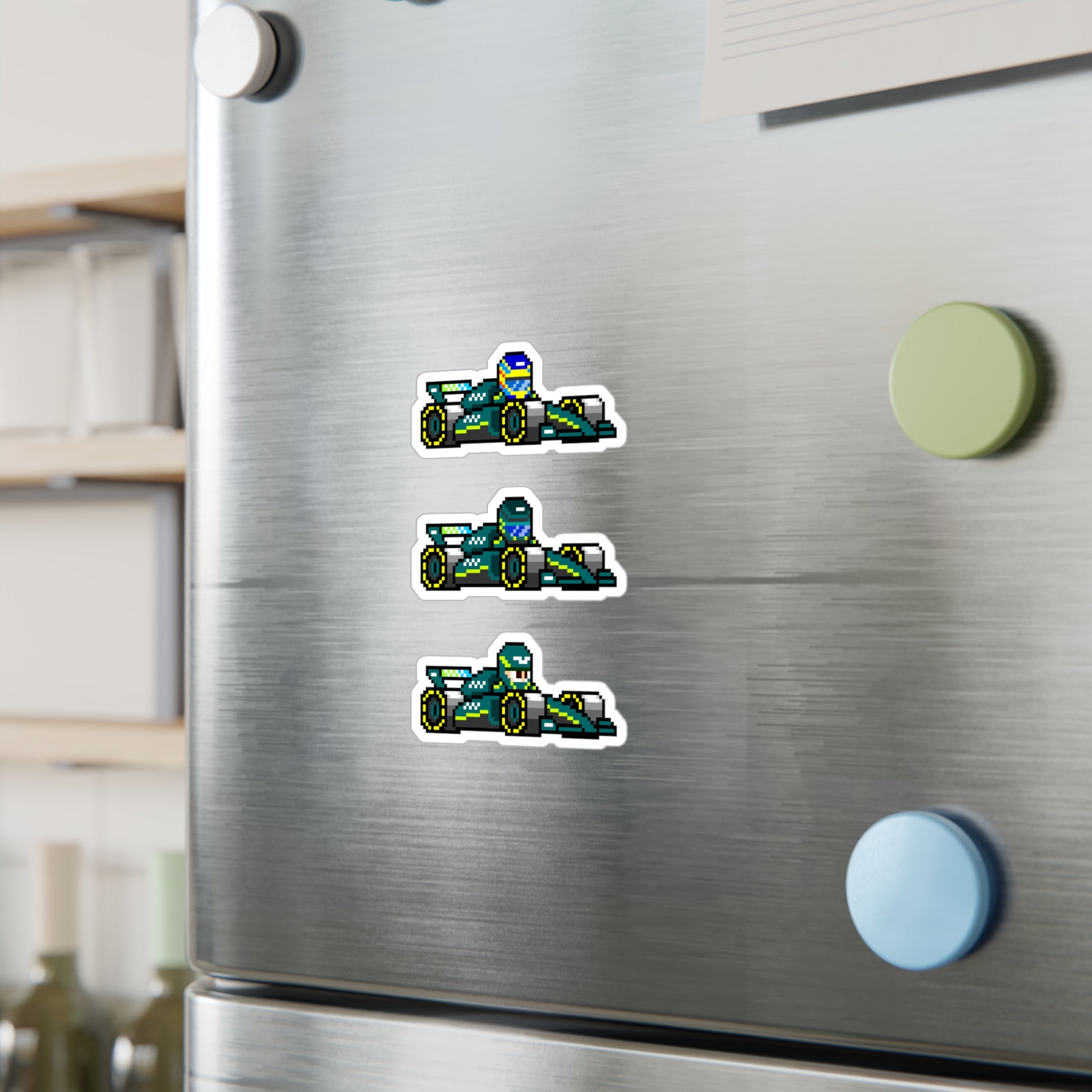 Aston Martin 8-bit Vinyl Decal Stickers