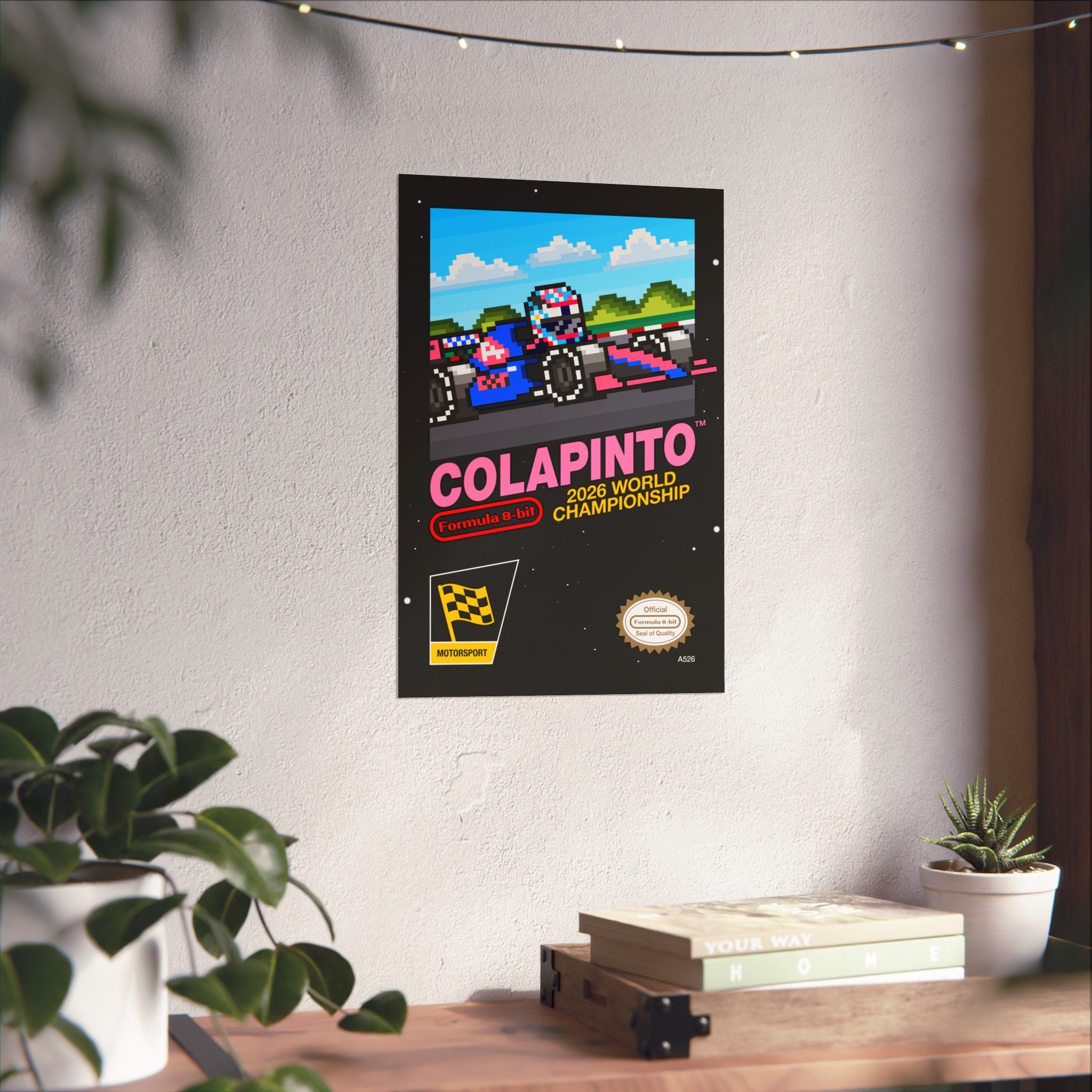 Colapinto 8-bit Game Poster