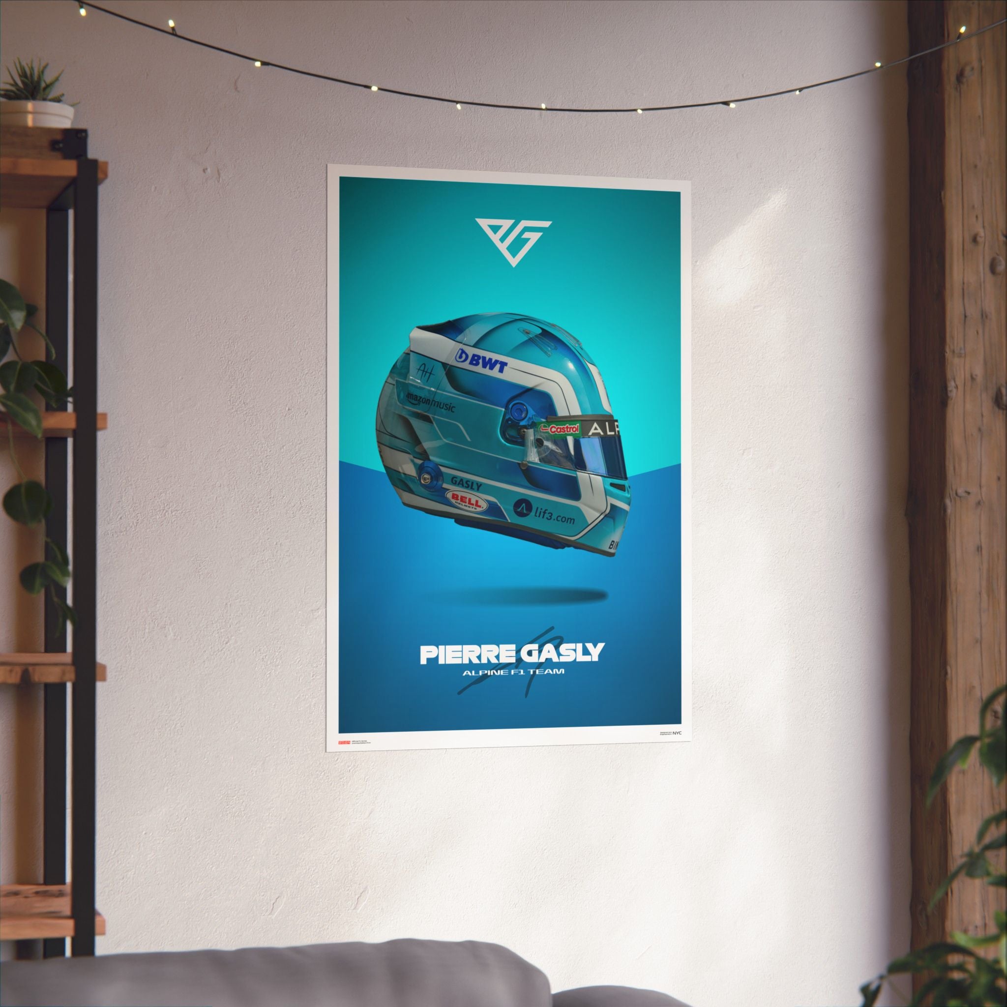 Pierre Gasly Signature Poster