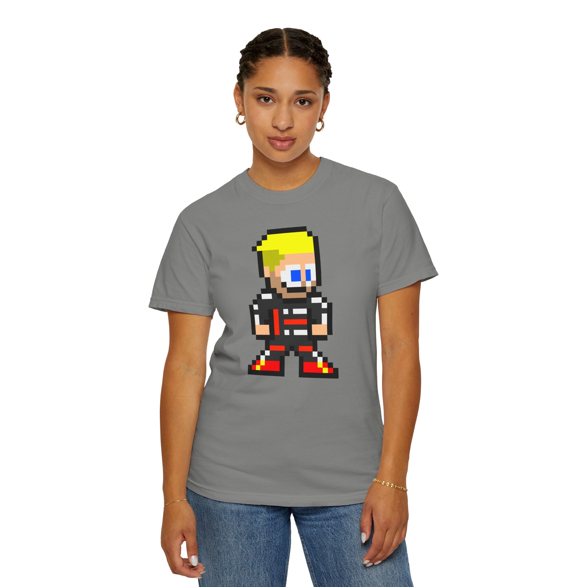 8-bit Nico Hulkenberg Adult Heavyweight 100% Cotton T-shirt