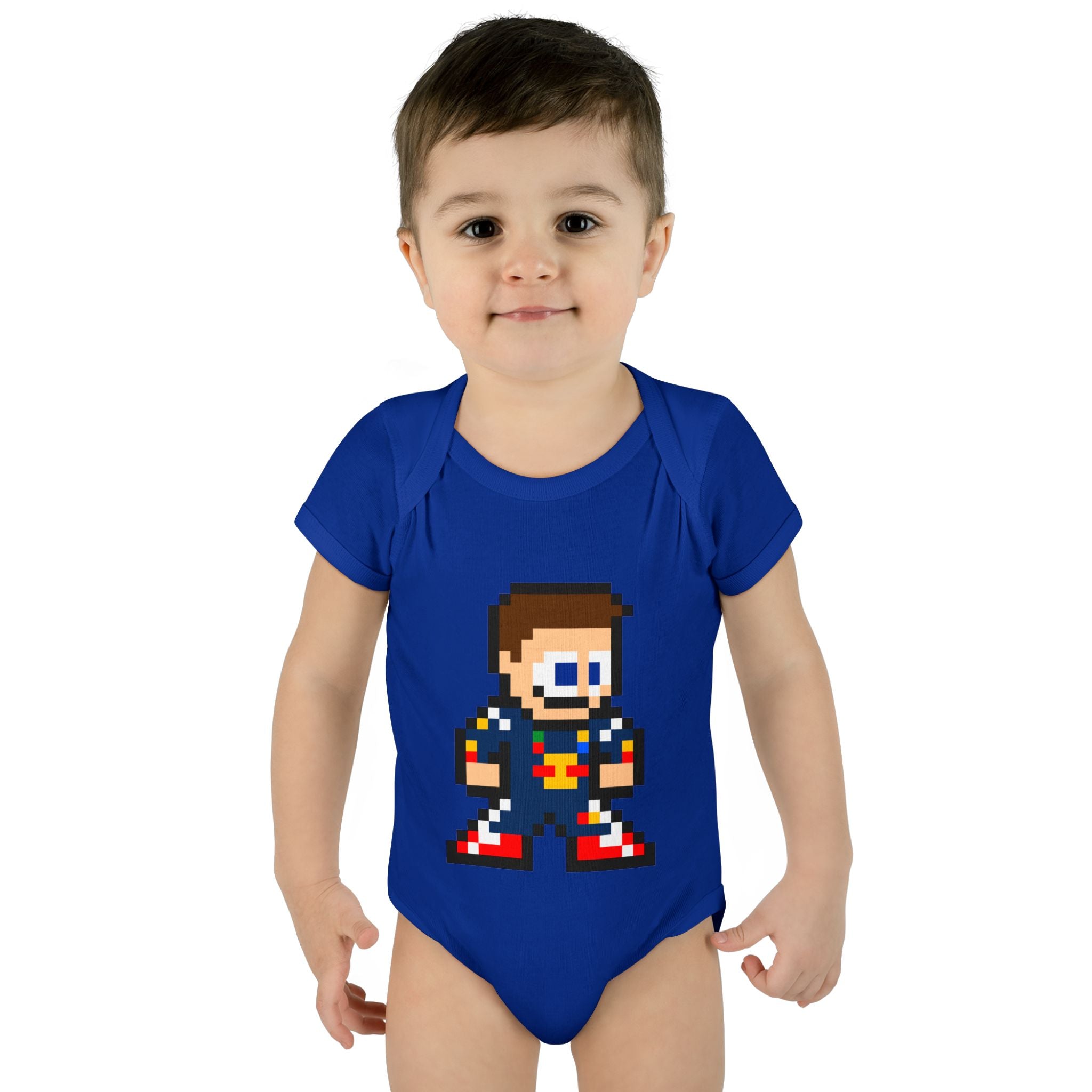 8-bit Max Verstappen Baby Bodysuit