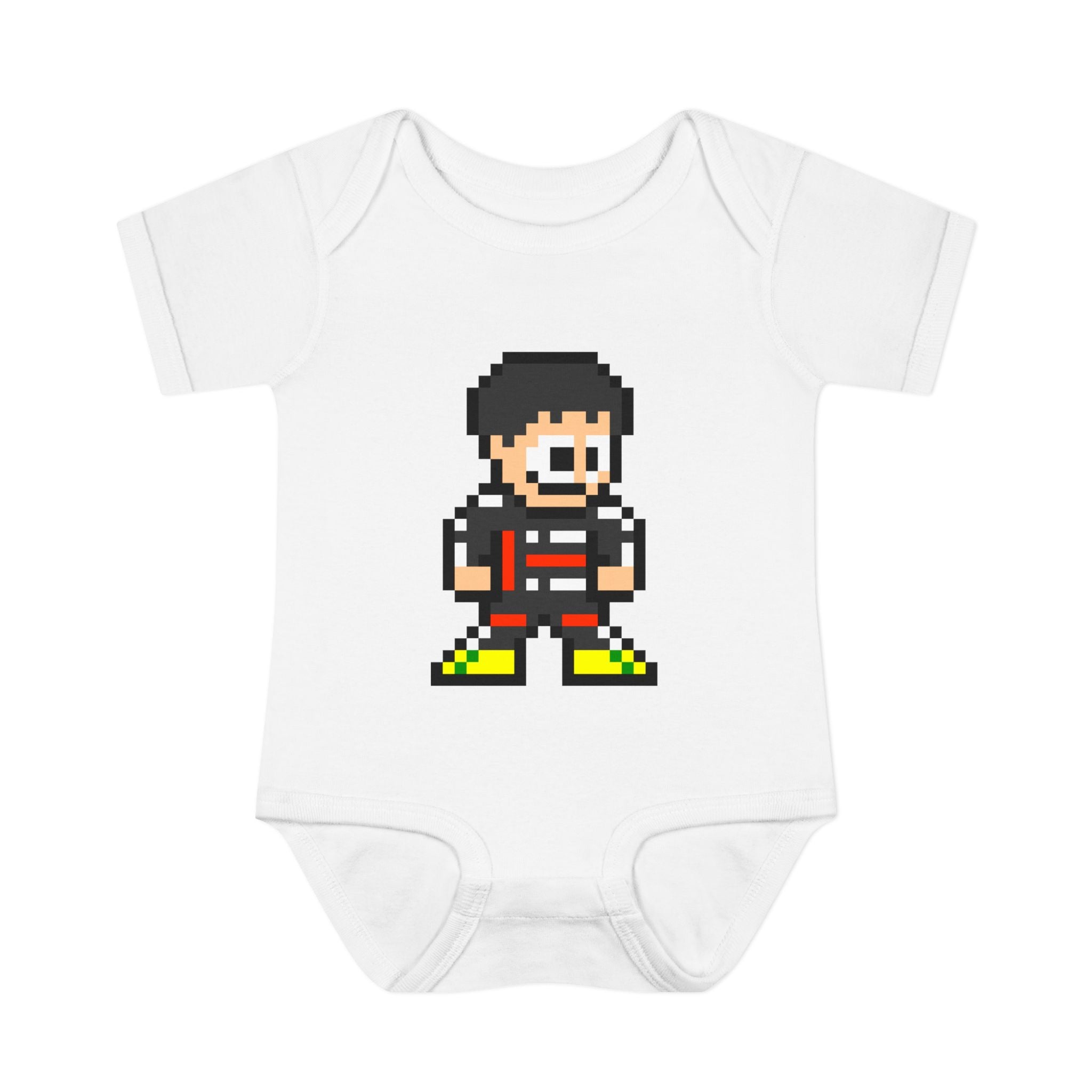 8-bit Gabriel Bortoleto Baby Bodysuit