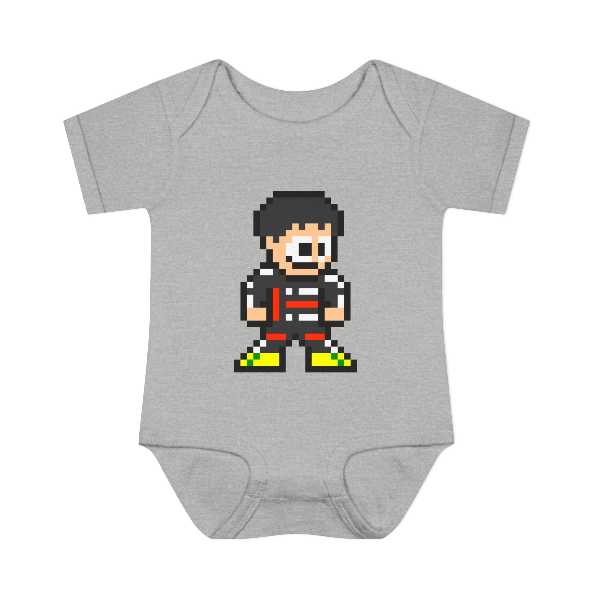 8-bit Gabriel Bortoleto Baby Bodysuit