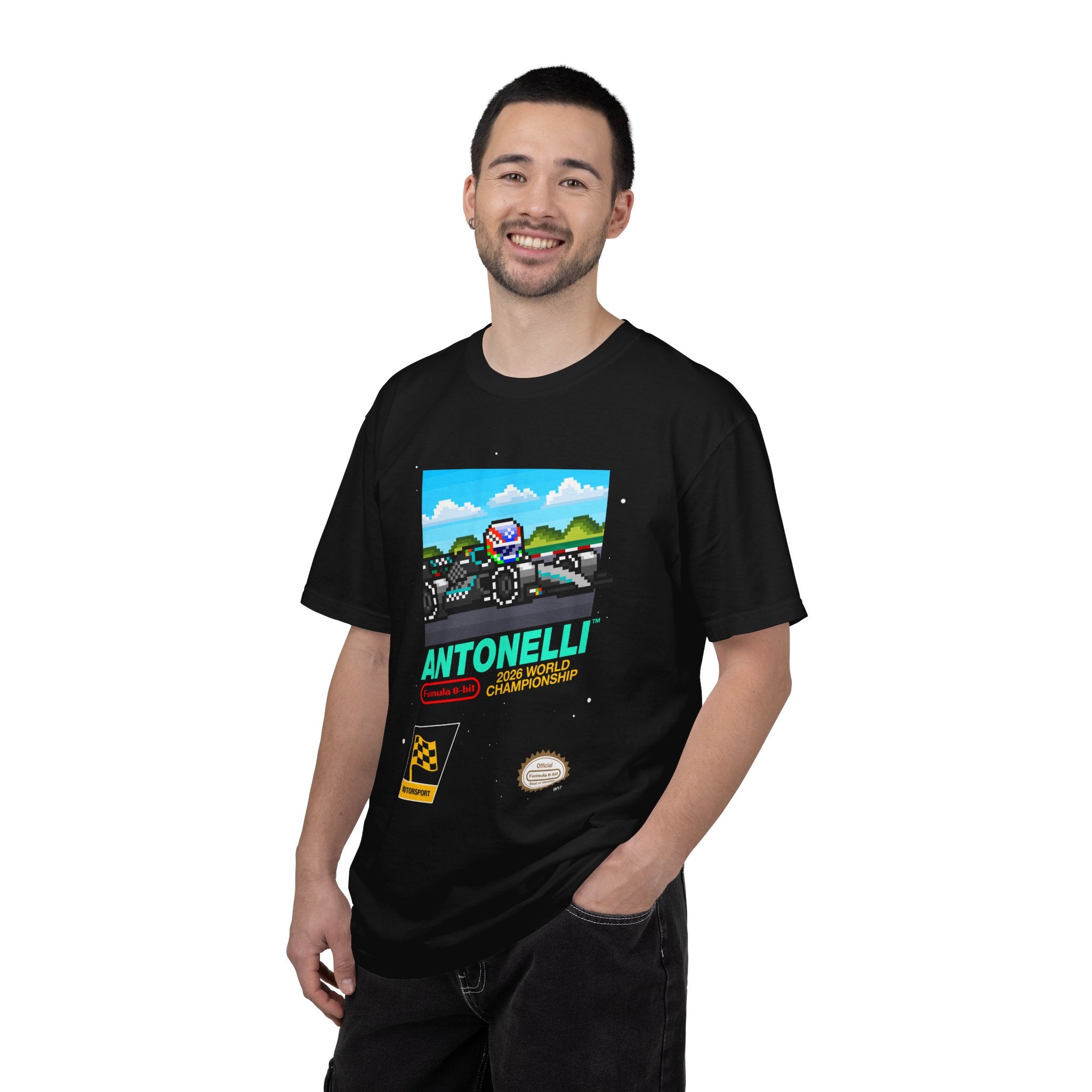 Antonelli 8-bit Game Adult Heavyweight 100% Cotton T-shirt