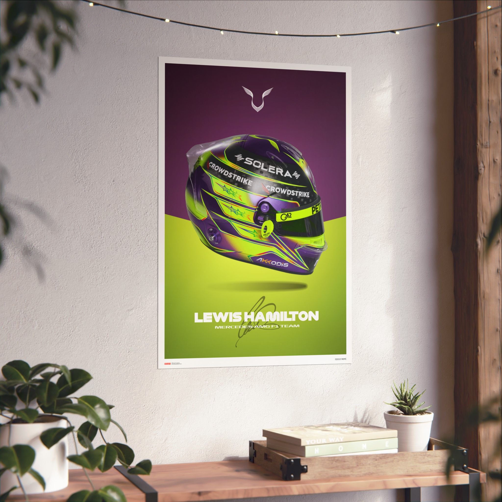 Lewis Hamilton Signature Poster