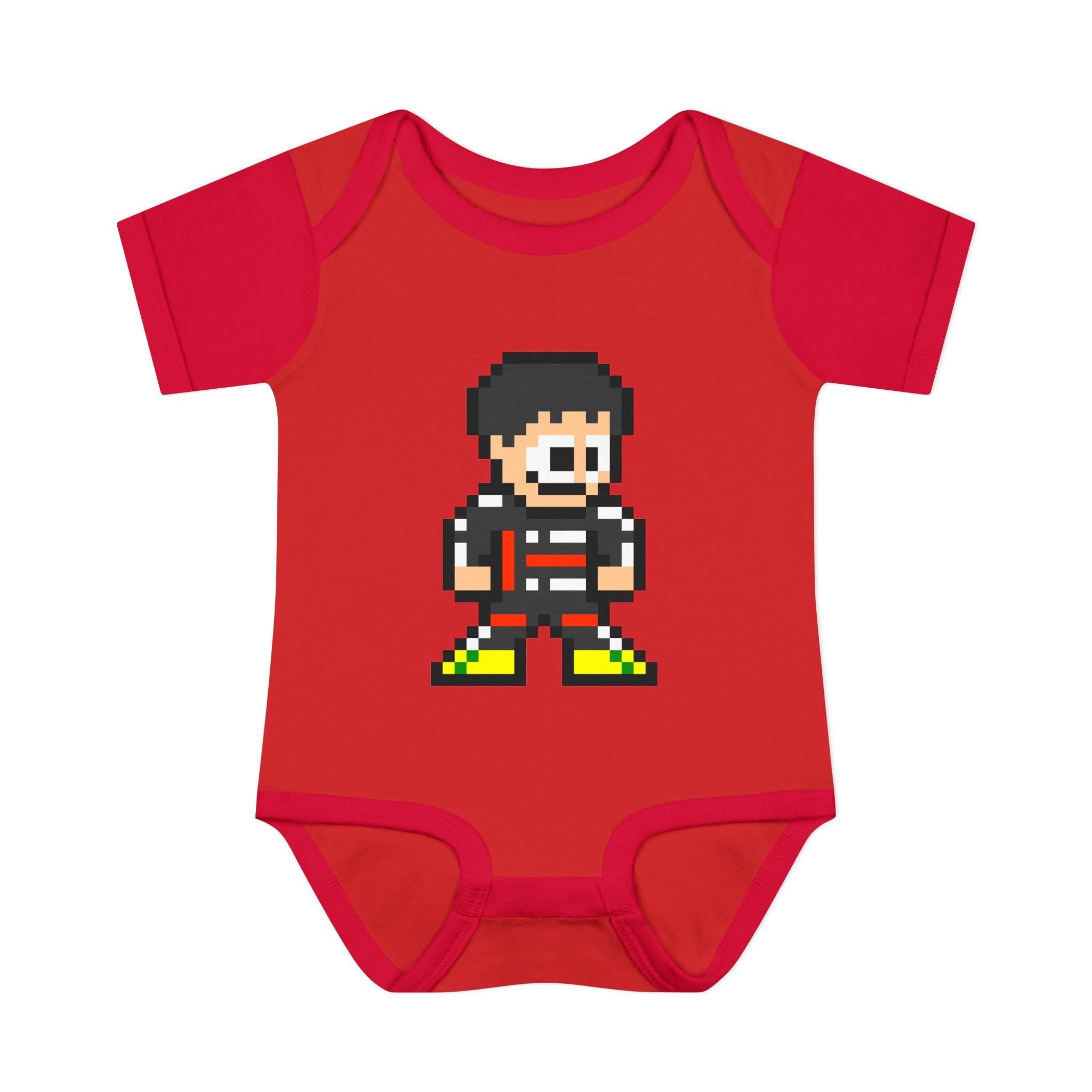 8-bit Gabriel Bortoleto Baby Bodysuit