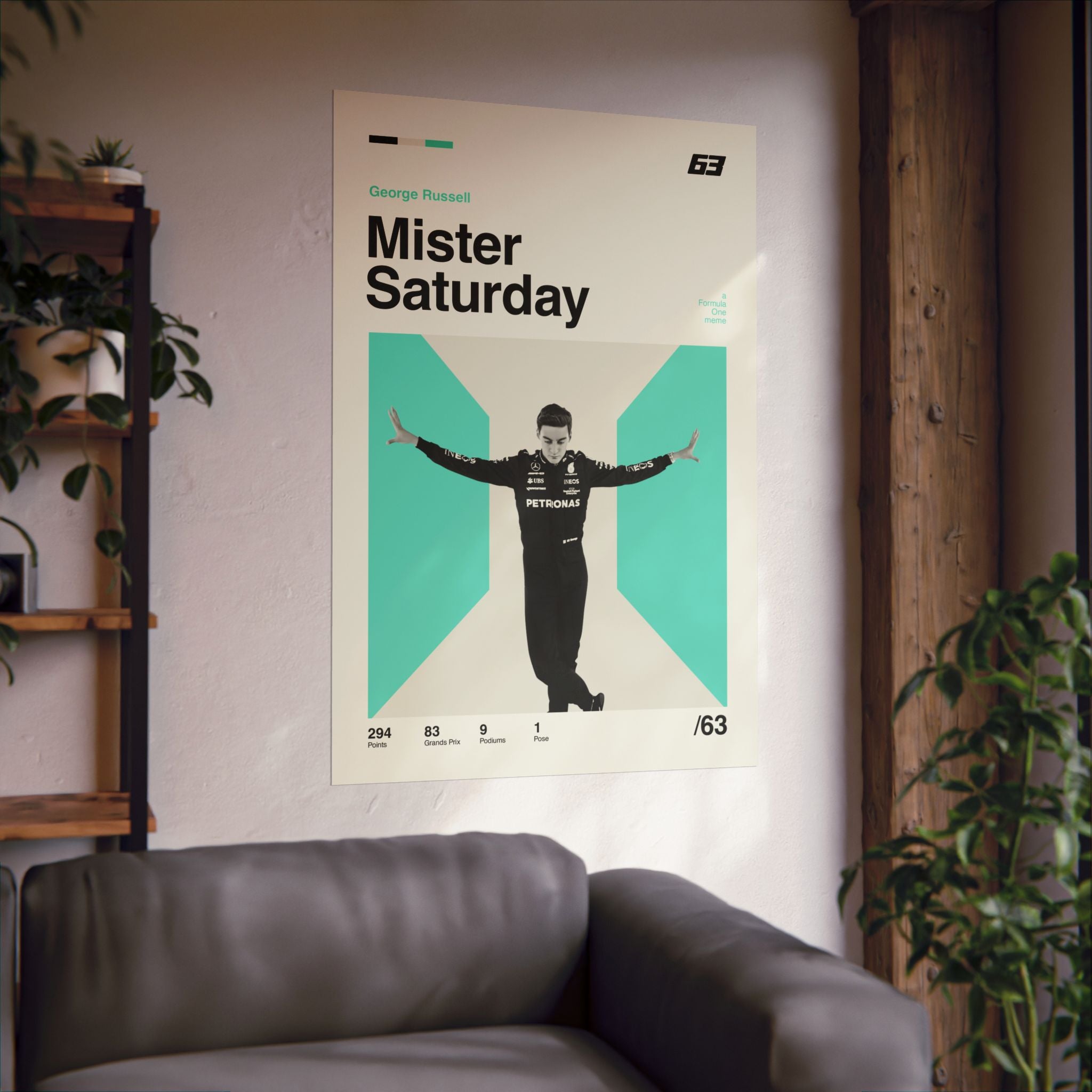 Mister Saturday Mid-century Poster