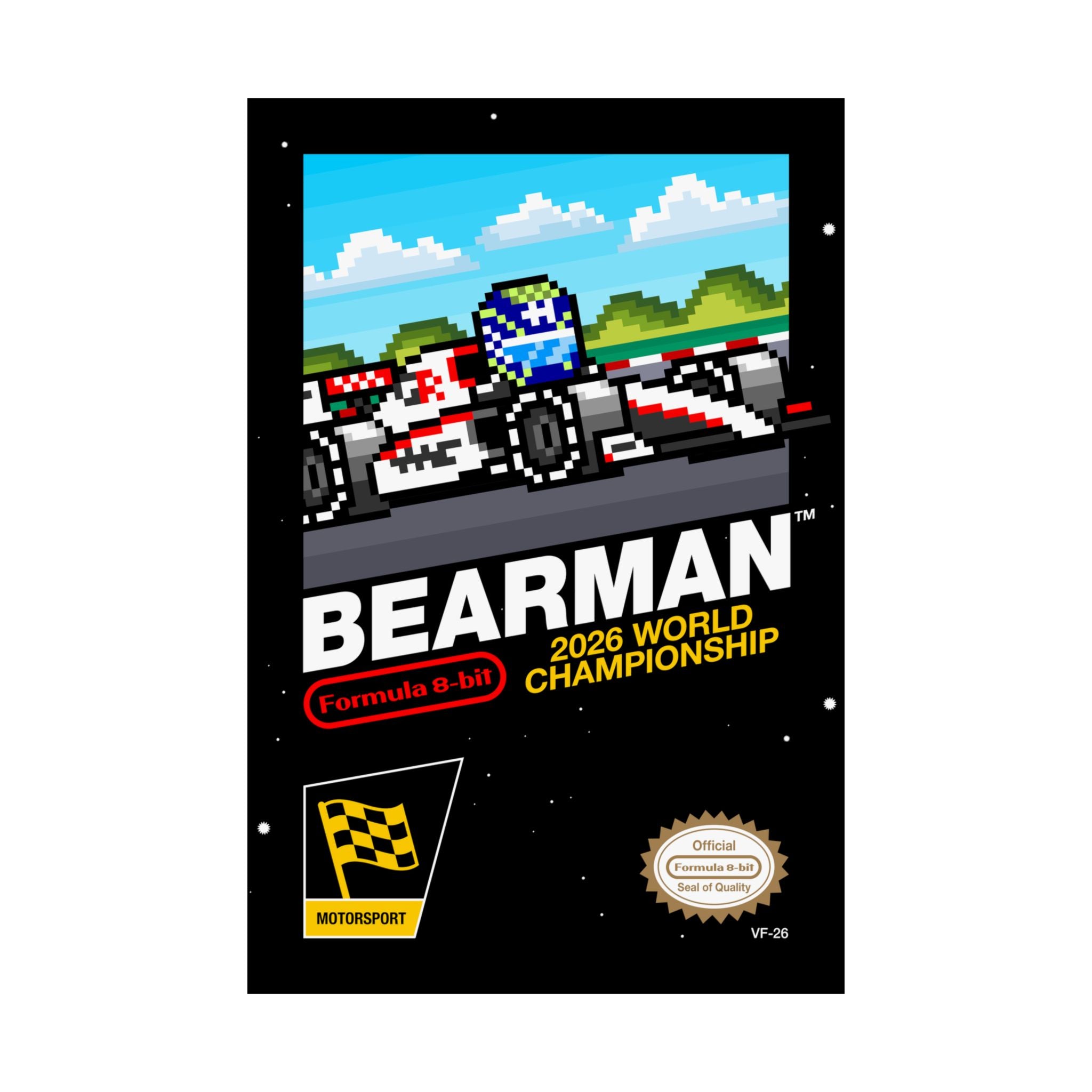 Bearman 8-bit Game Poster
