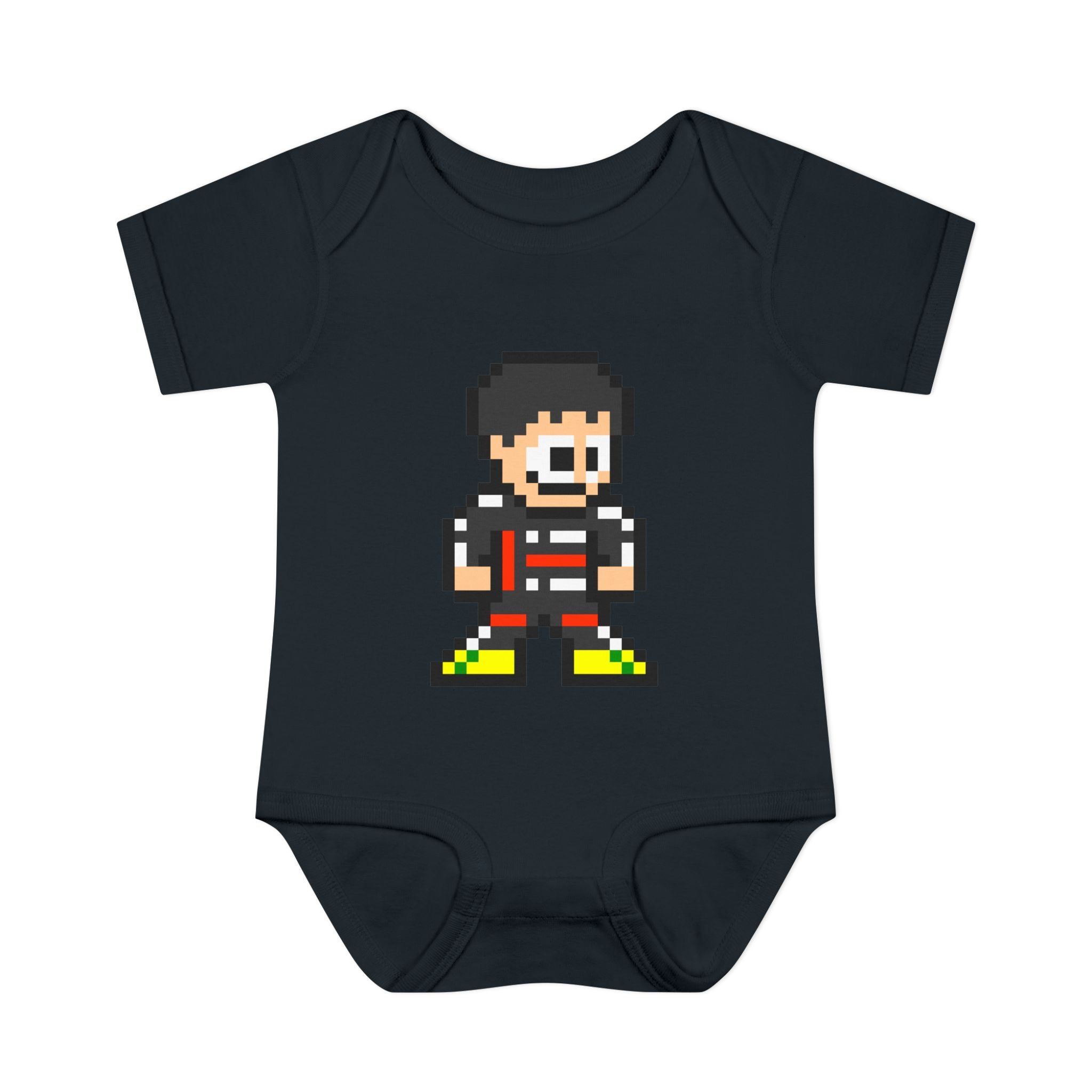 8-bit Gabriel Bortoleto Baby Bodysuit