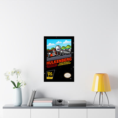 Hulkenberg 8-bit Game Poster