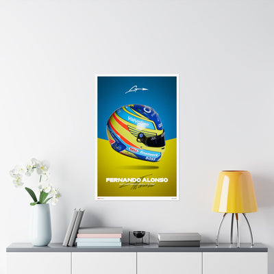 Fernando Alonso Signature Poster
