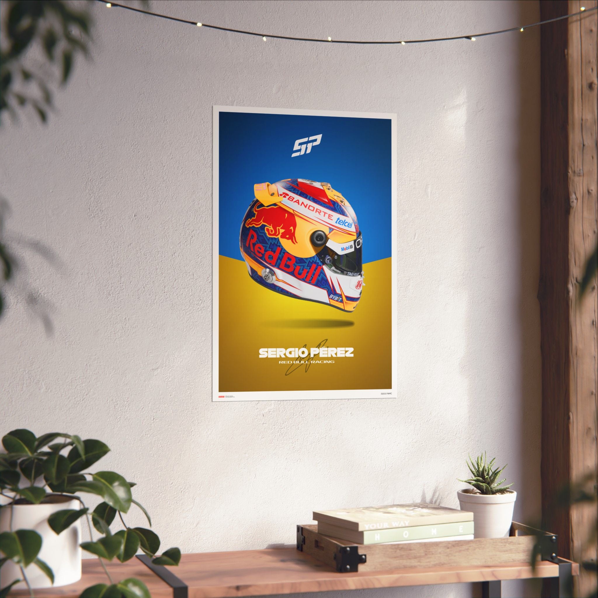 Sergio Perez Signature Poster