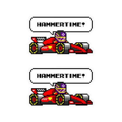 Hamilton "HAMMERTIME!" 8-bit Radio Vinyl Decal Sticker