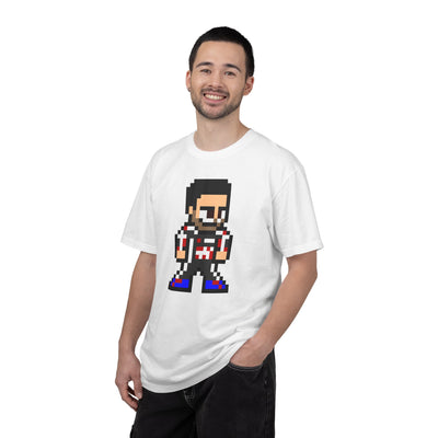 8-bit Esteban Ocon Adult Heavyweight 100% Cotton T-shirt