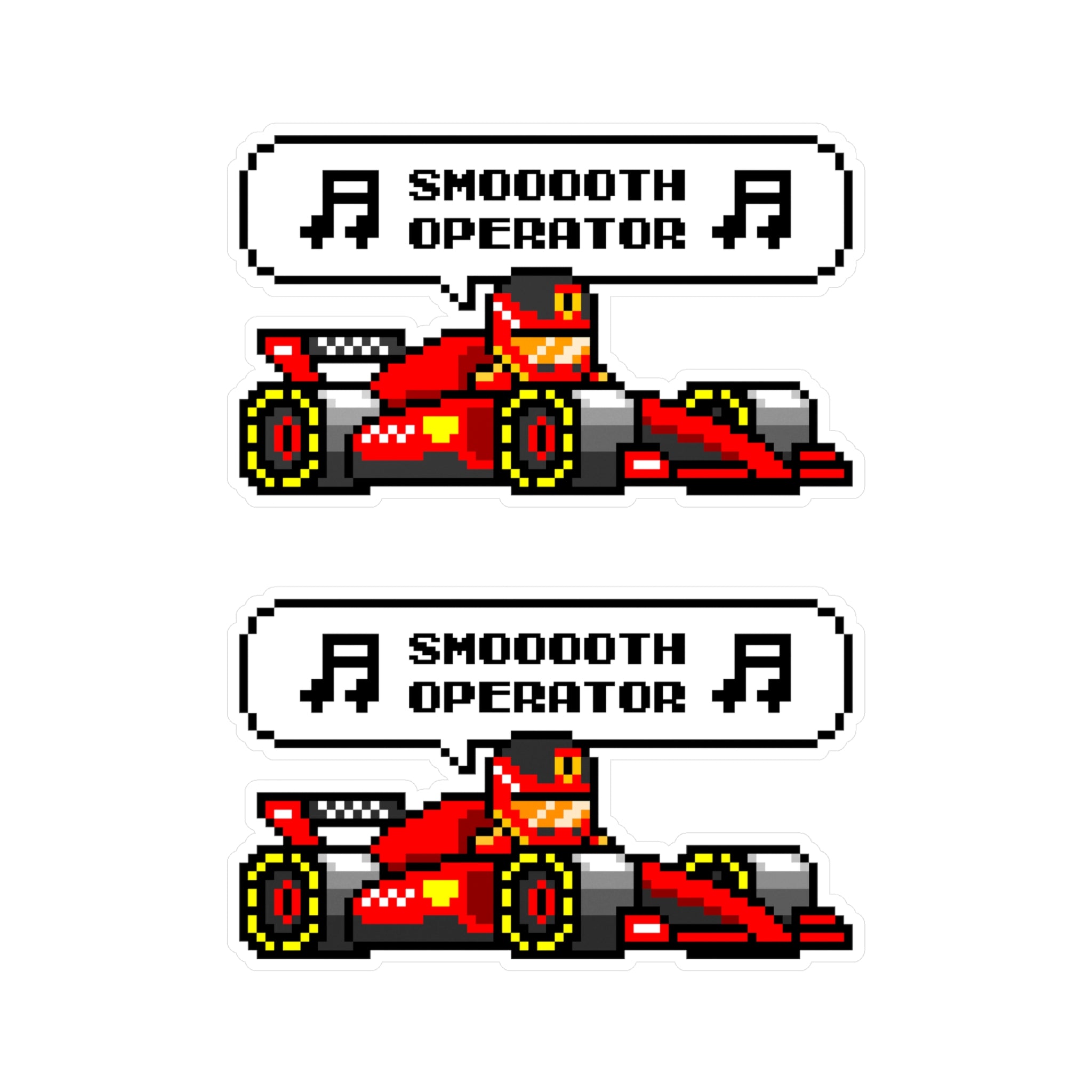 Sainz "SMOOTH OPERATOR" 8-bit Radio Vinyl Decal Sticker