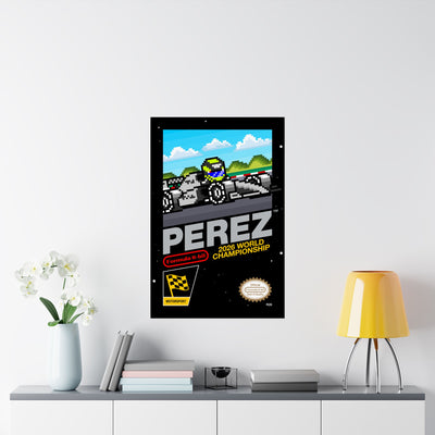 Perez 8-bit Game Poster