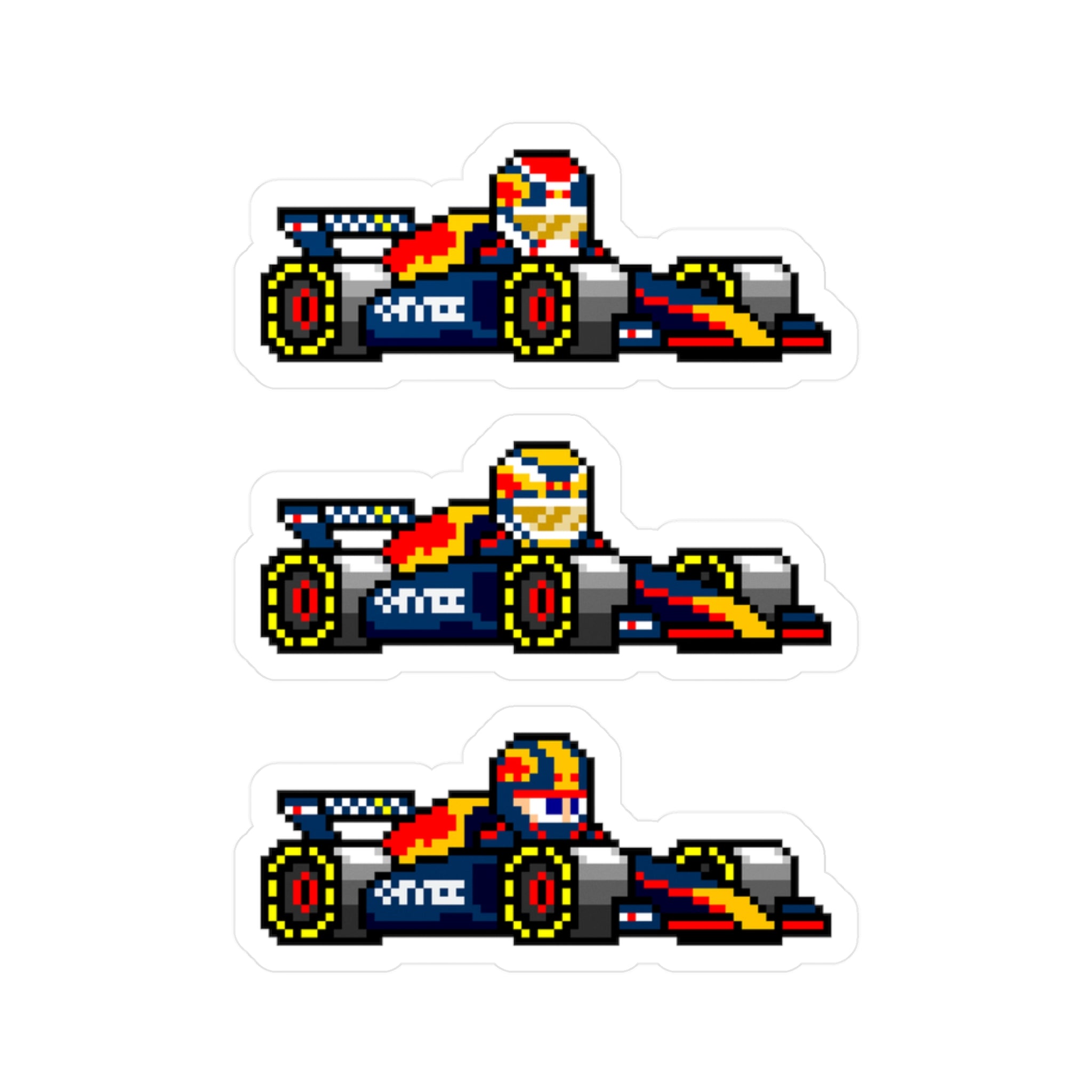 Red Bull 8-bit Vinyl Decal Stickers