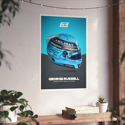 George Russell Signature Poster