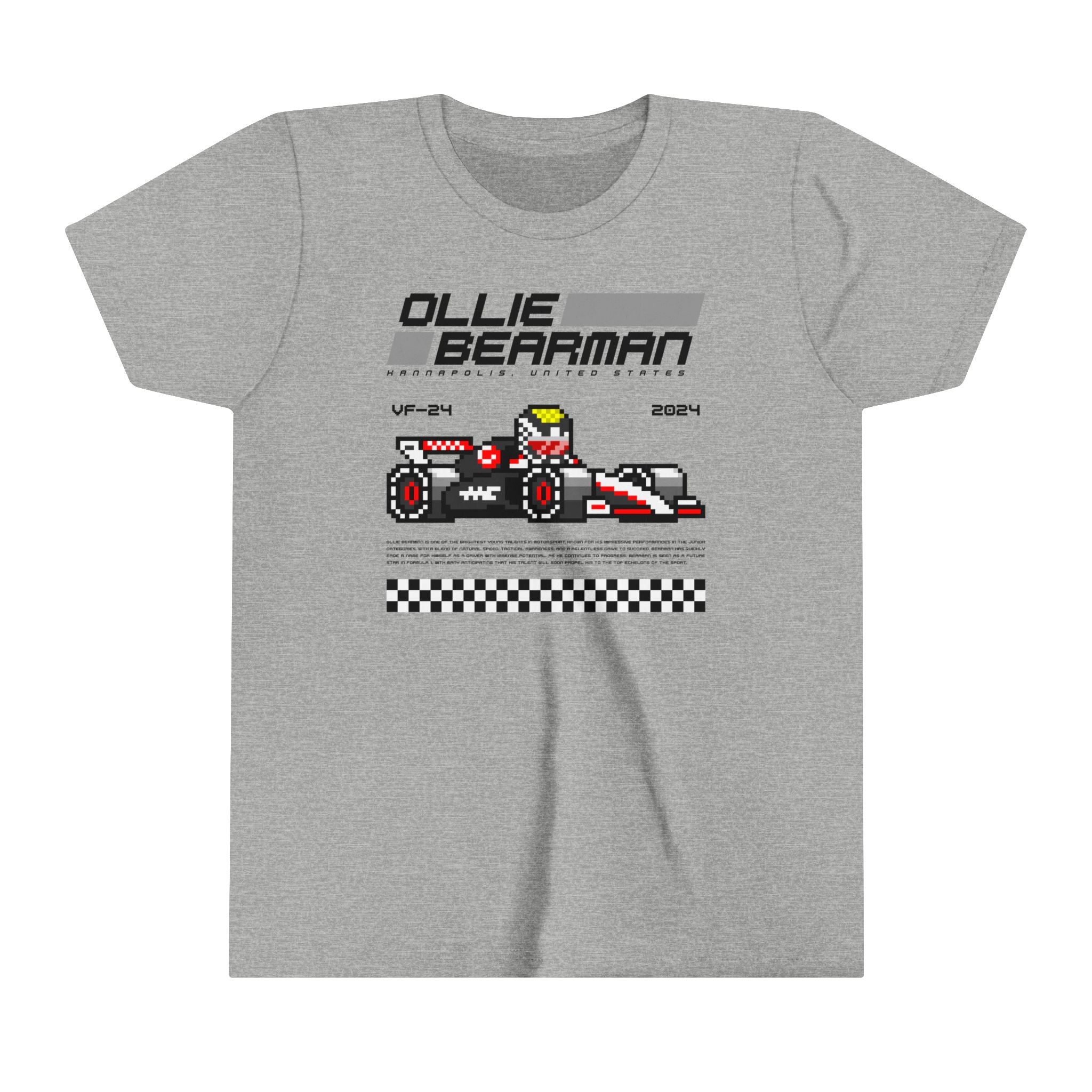 Ollie Bearman 8-bit Team Youth T-shirt