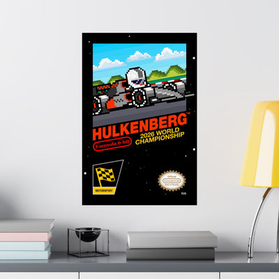 Hulkenberg 8-bit Game Poster