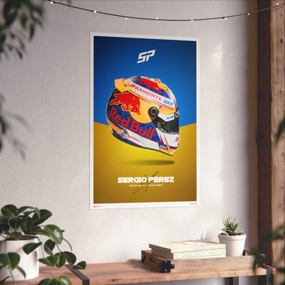 Sergio Perez Signature Poster