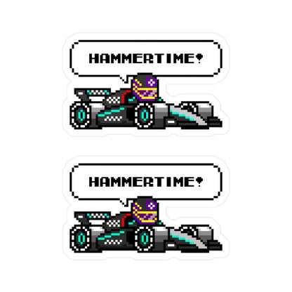 Hamilton "HAMMERTIME!" 8-bit Radio Vinyl Decal Sticker